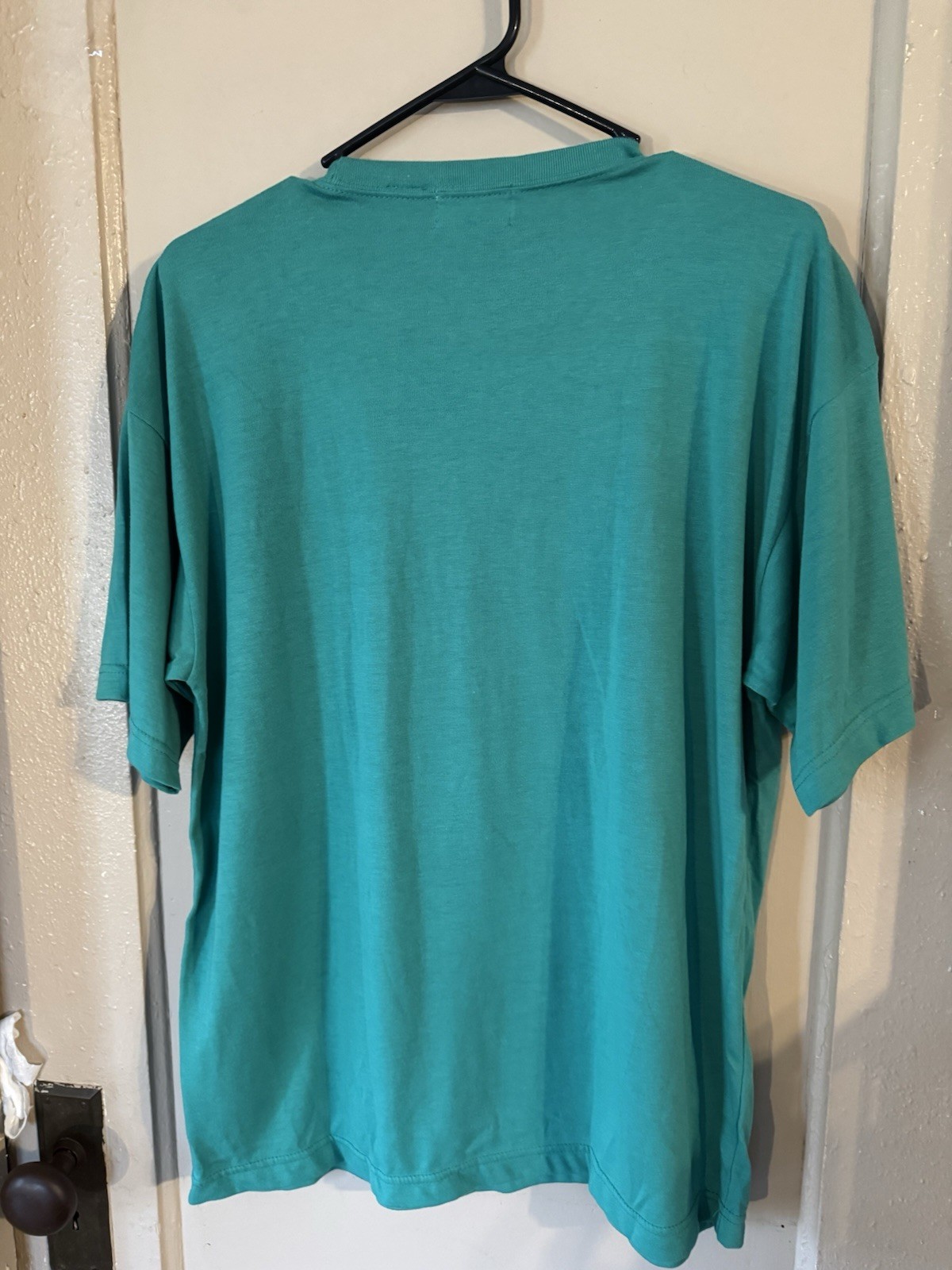 Vtg Metallic Star Embroidery 90s Women’s M Teal Rhinestone Blouse Ashely Hill