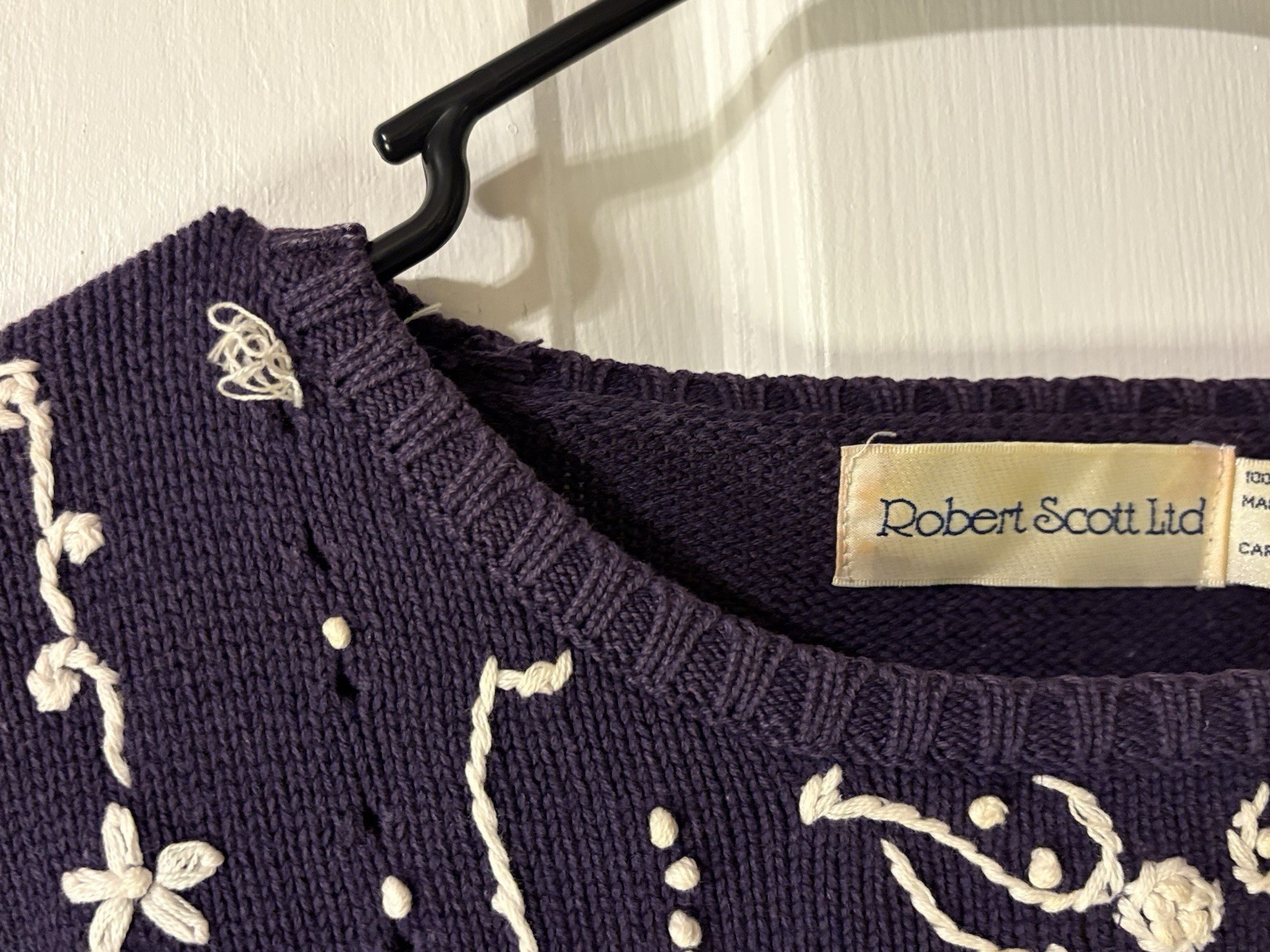 Vintage Robert Scott Ltd Grandma Sweater Size Large