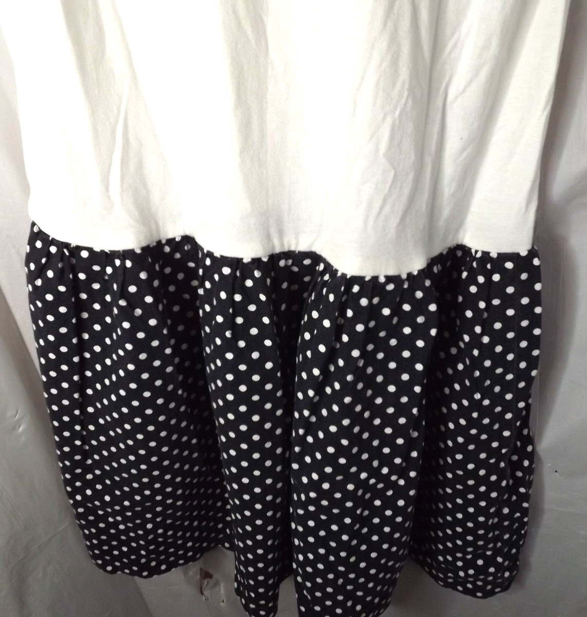 Vintage Stitches & Brushes Womens Patriotic Poka Dot Sailor Look Dress Sz Large