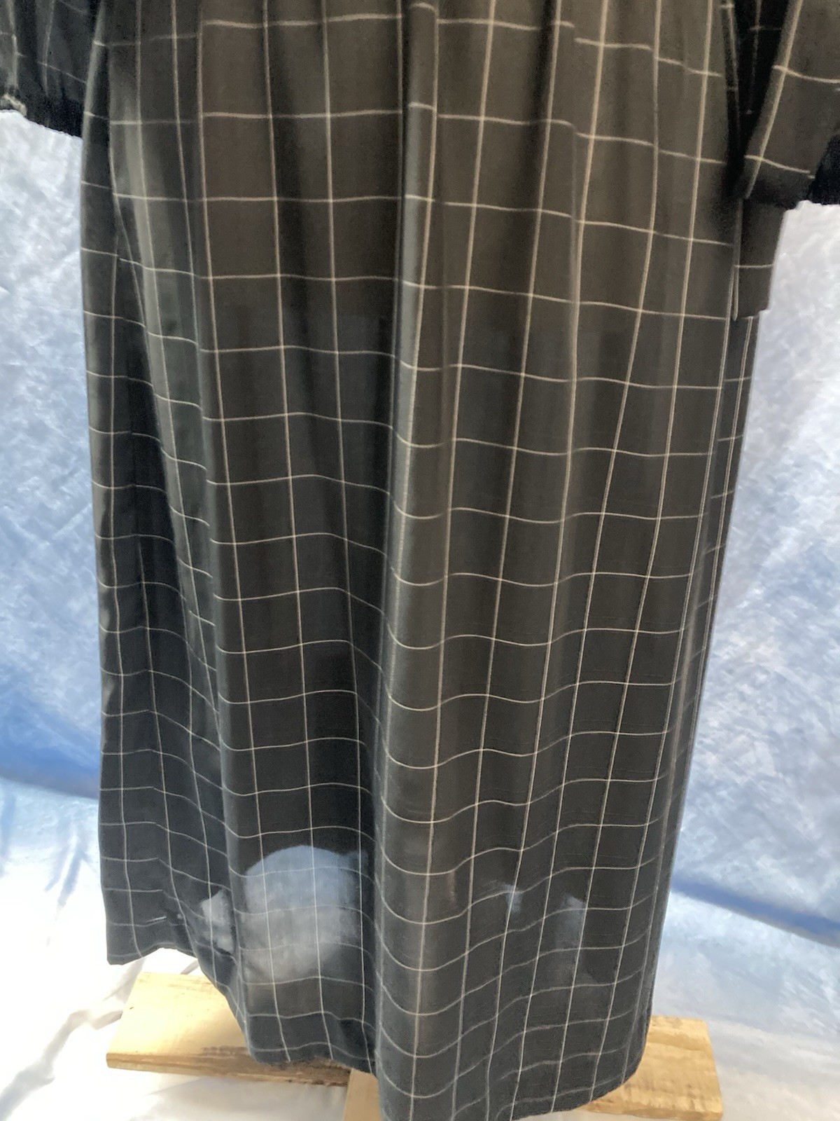 Vintage 1970s Lady Carol Of New York Women’s Dress Black Layered Geometric Flowy
