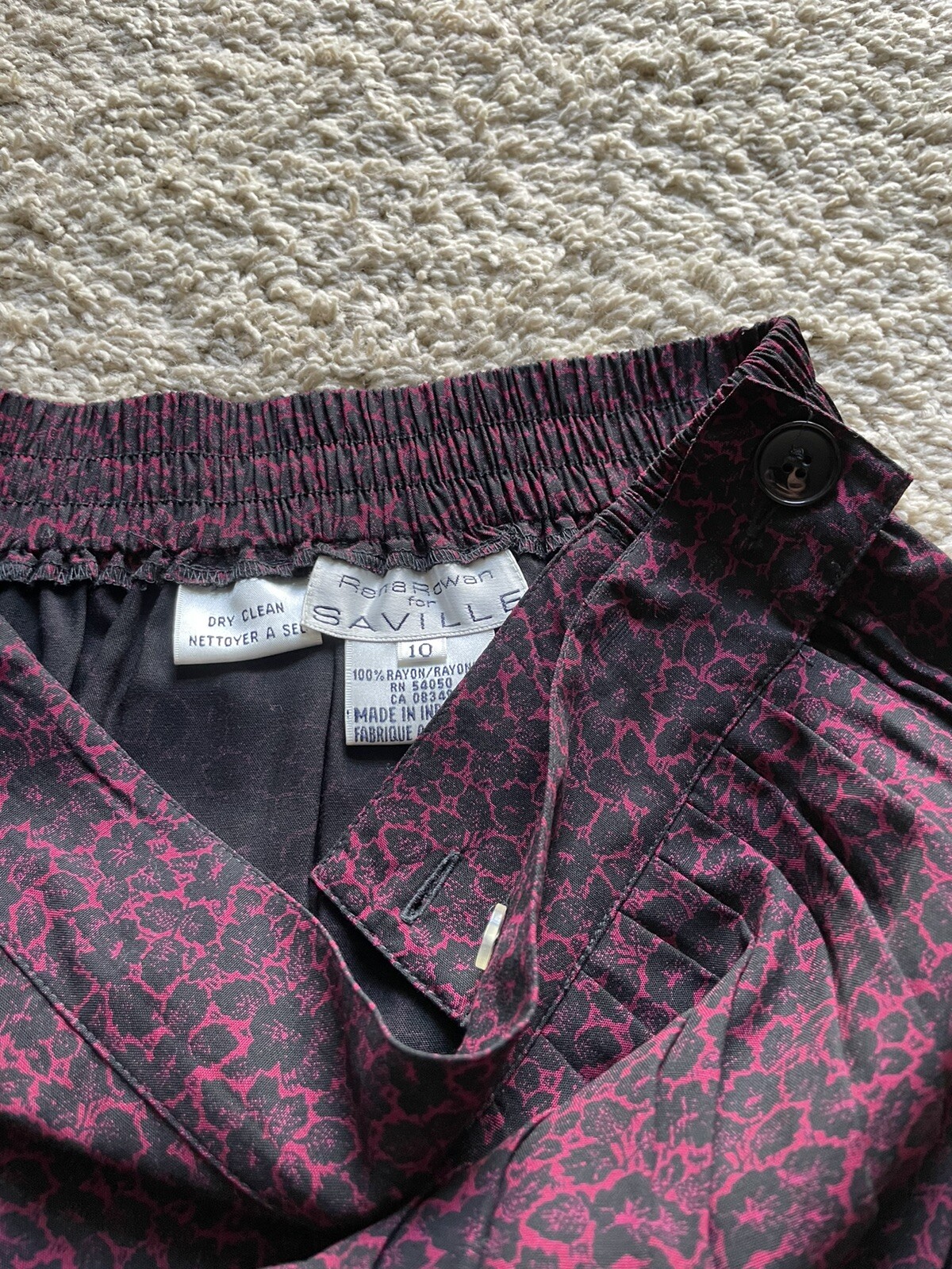 Rena Rowan For Saville Studio Vintage Two Peice Skirt Set Pre-owned Size 10/12