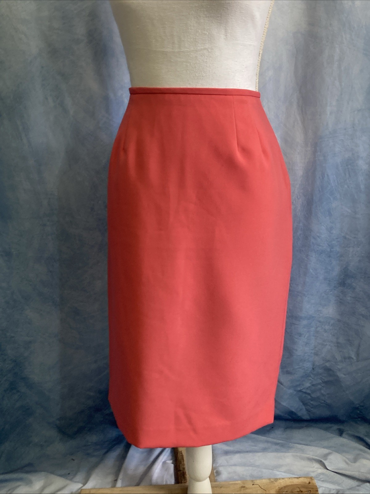 ATMOS PRET A PORTER Pink Pencil Skirt Size 8 VTG 80s 90s Career High Waist Midi