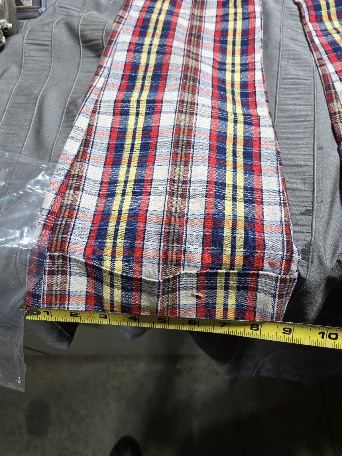 VTG 70’s Levi’s Boys Sta-Prest Plaid Flare Slacks Reg 12 Made in USA
