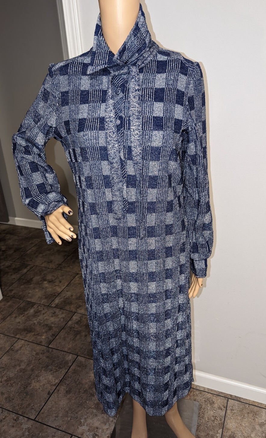 1970s Vintage Gino Paoli Made In Italy Knit Dress