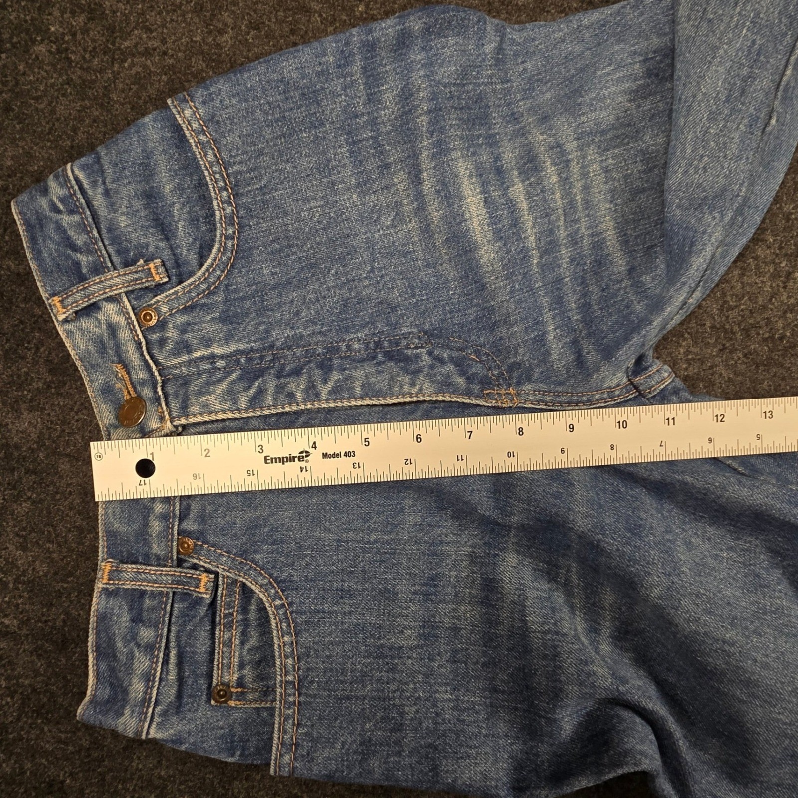Vtg 90s Calvin Klein Blue Jeans High Waisted Straight Leg Made in USA Size 5