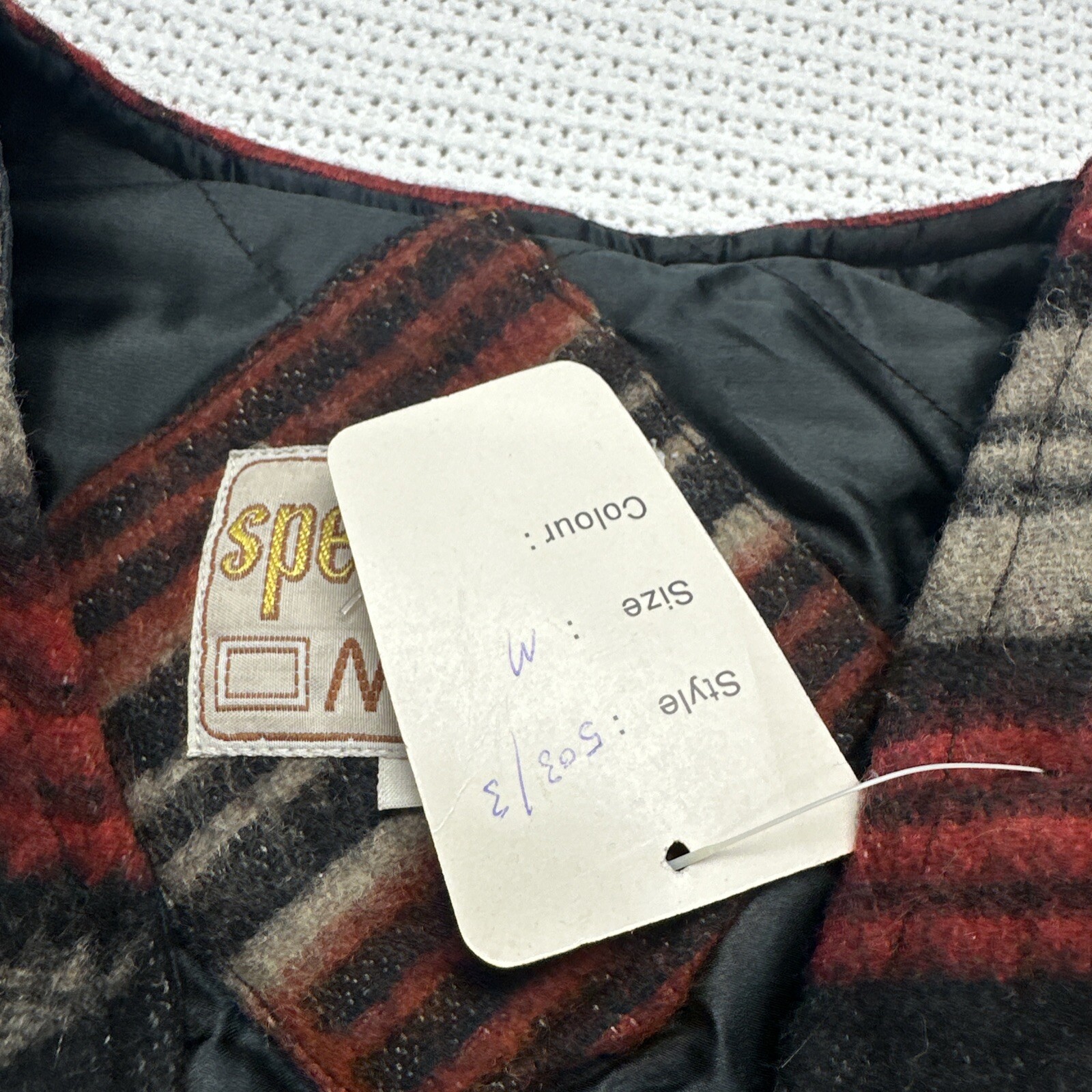 NWT Vintage Speed Limit MPH Aztec Wool Blend Quilted Lined Vest Southwest Desert