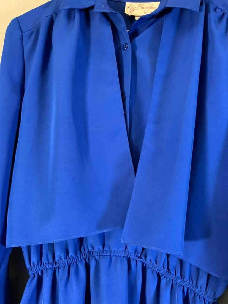 Vintage Women’s Kay Brandon for H&A blue Dress Elastic Waist 11/12V