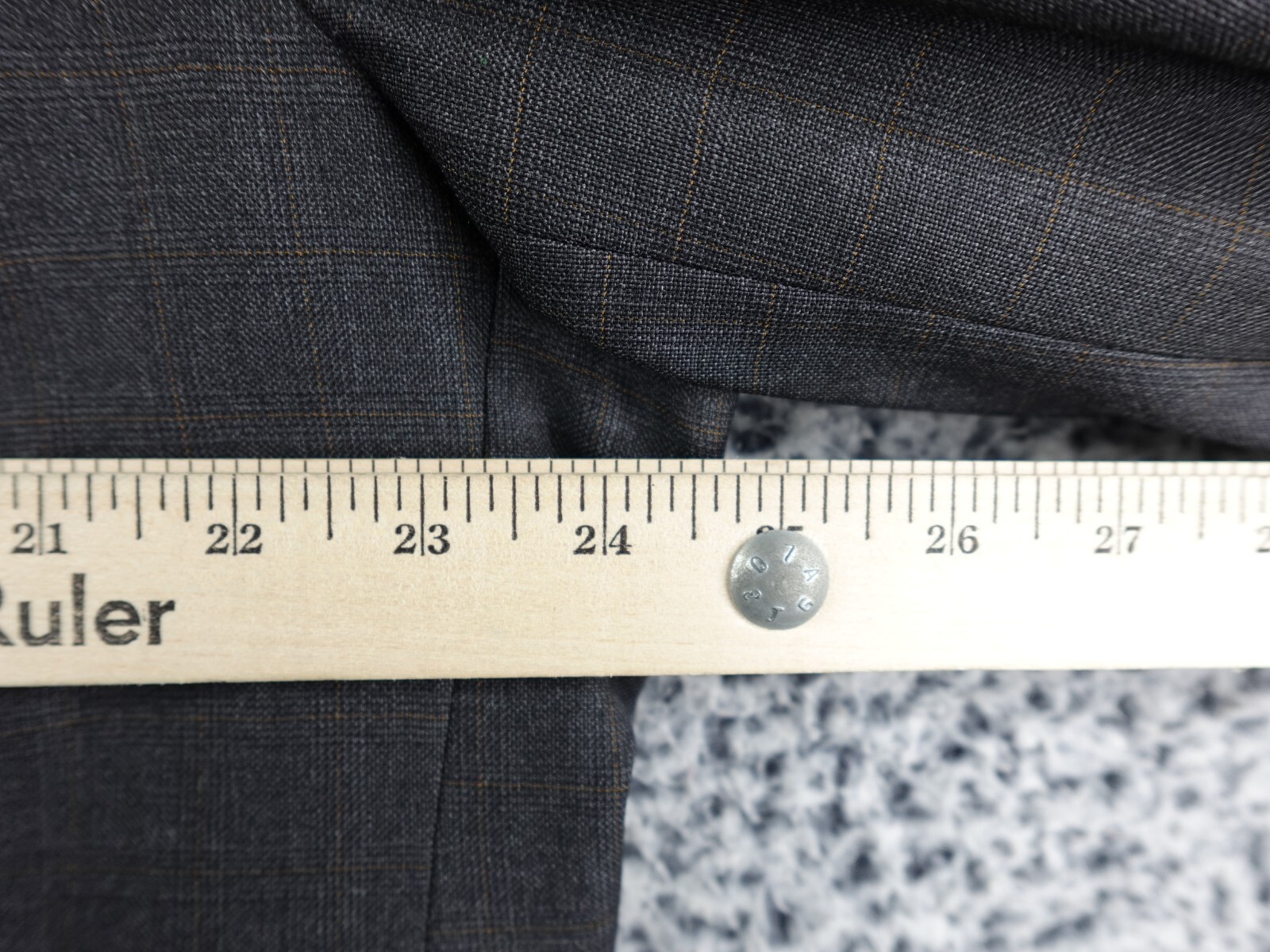 Bill Blass Black Label Meier & Frank Wool Sport Coat 44L Dark Gray