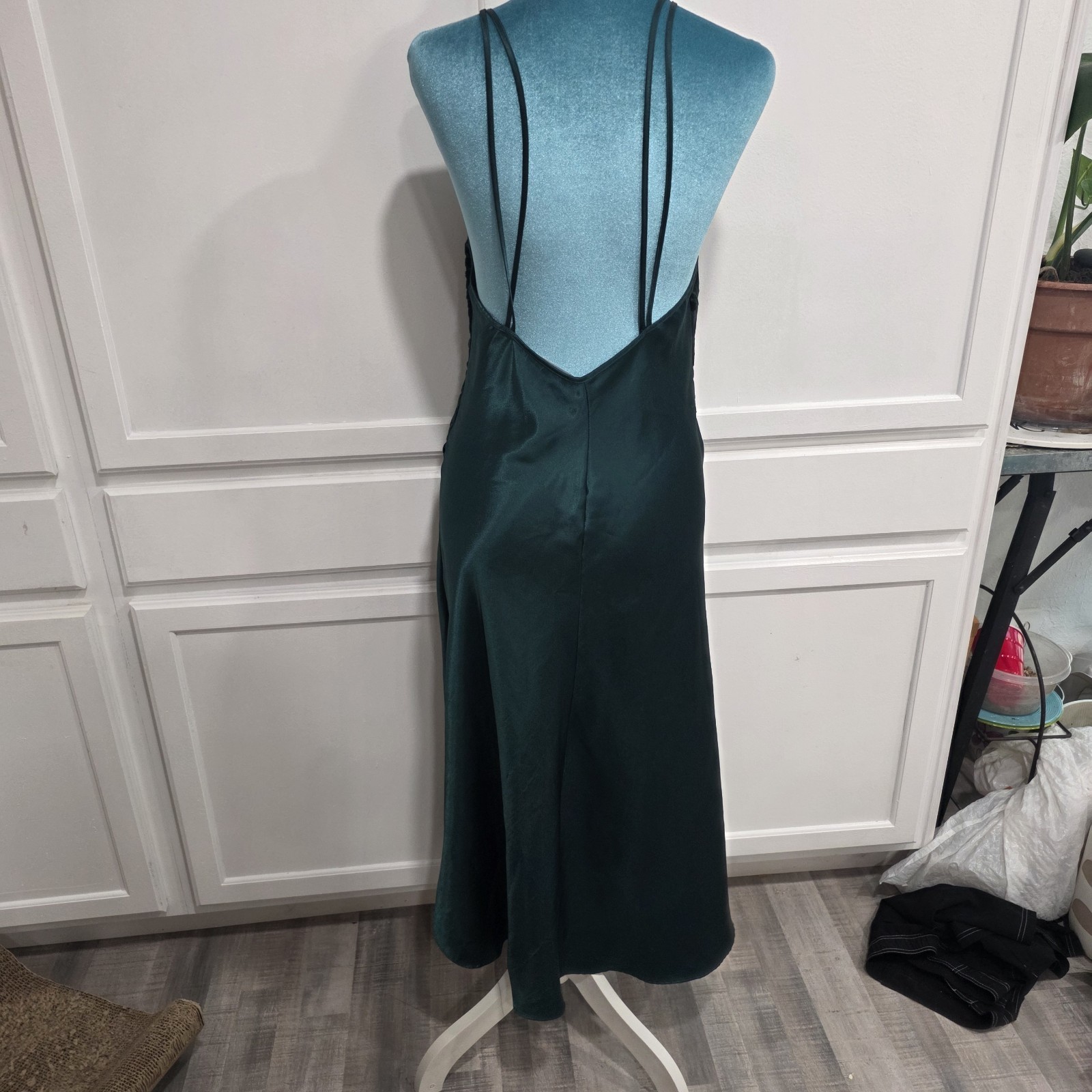 Vtg Val Mode Emerald Green Lingere Set Robe And Gown Medium Lace