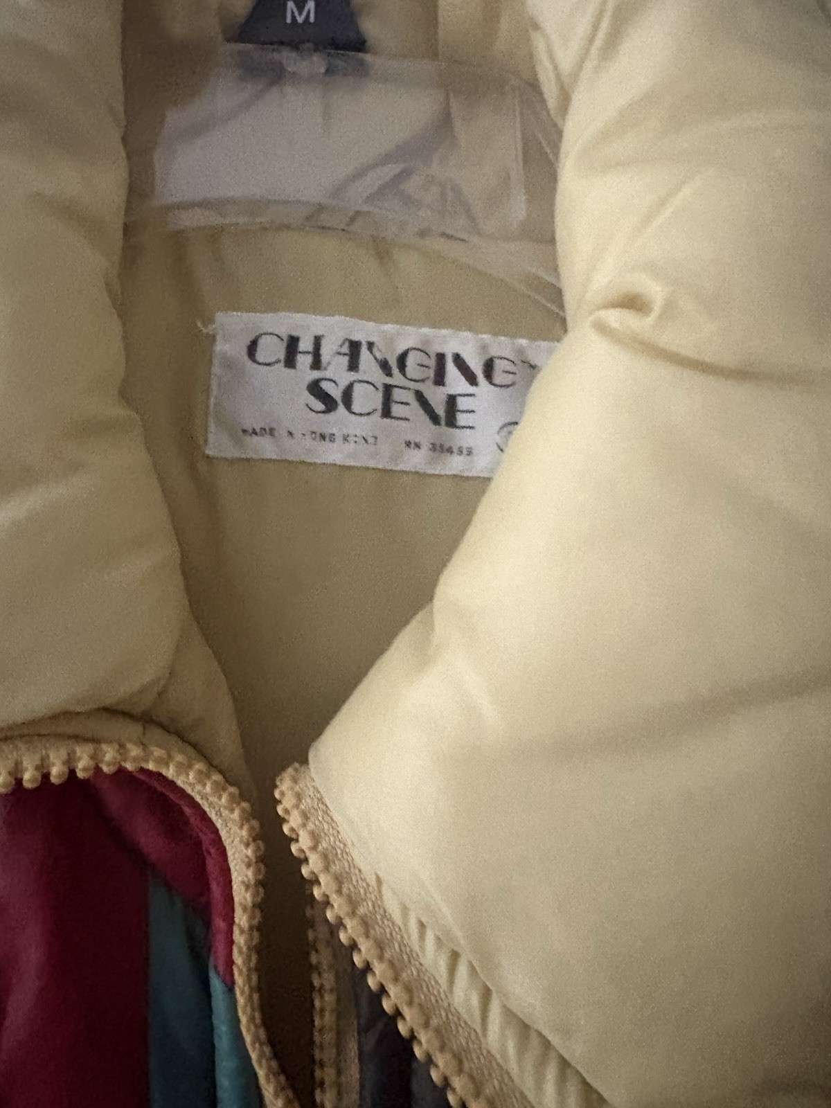 Vintage Changing Scene Puffer Jacket Needs Zipper Replaced