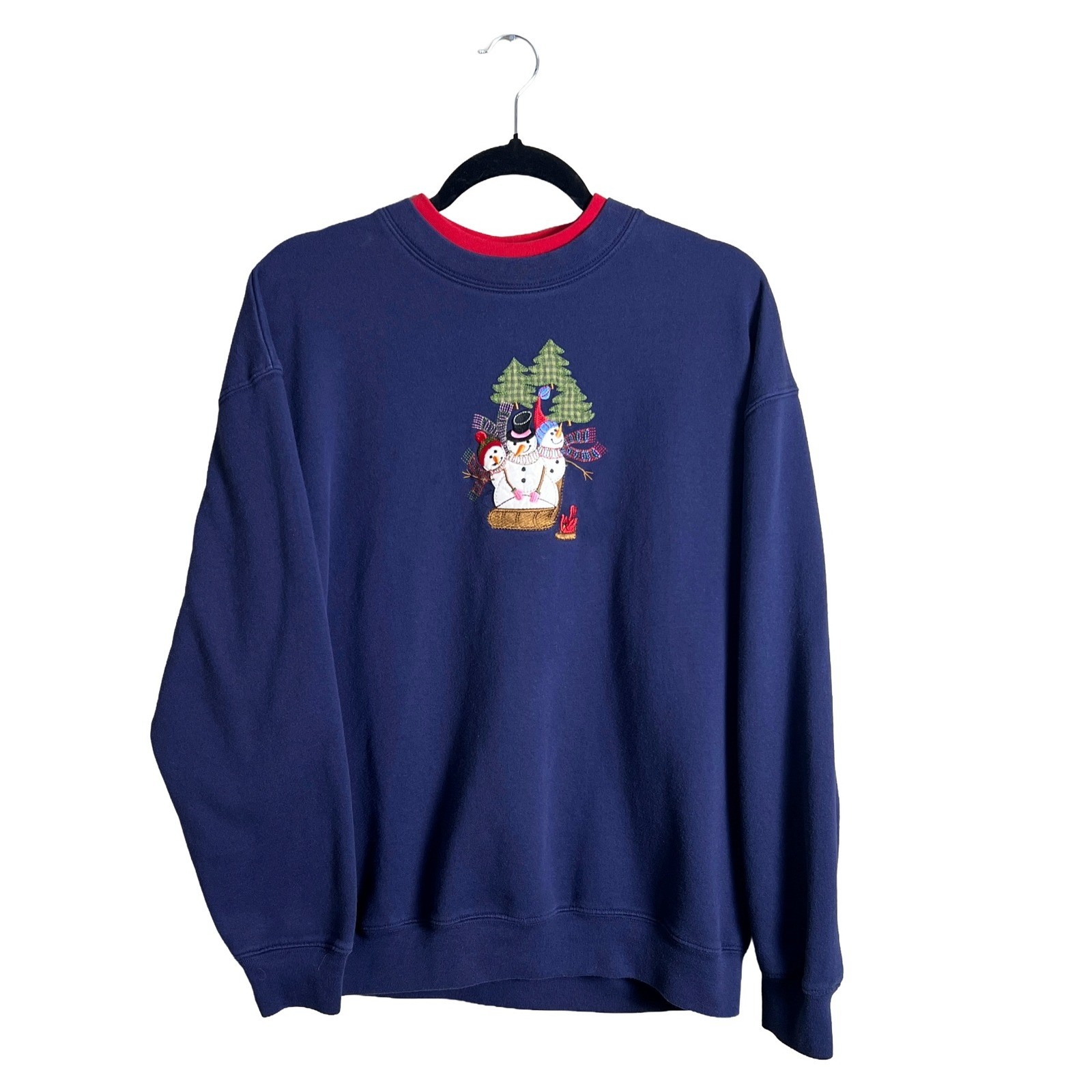 Vintage M&C Sportswear Snowman Sweatshirt Crewneck Christmas XL