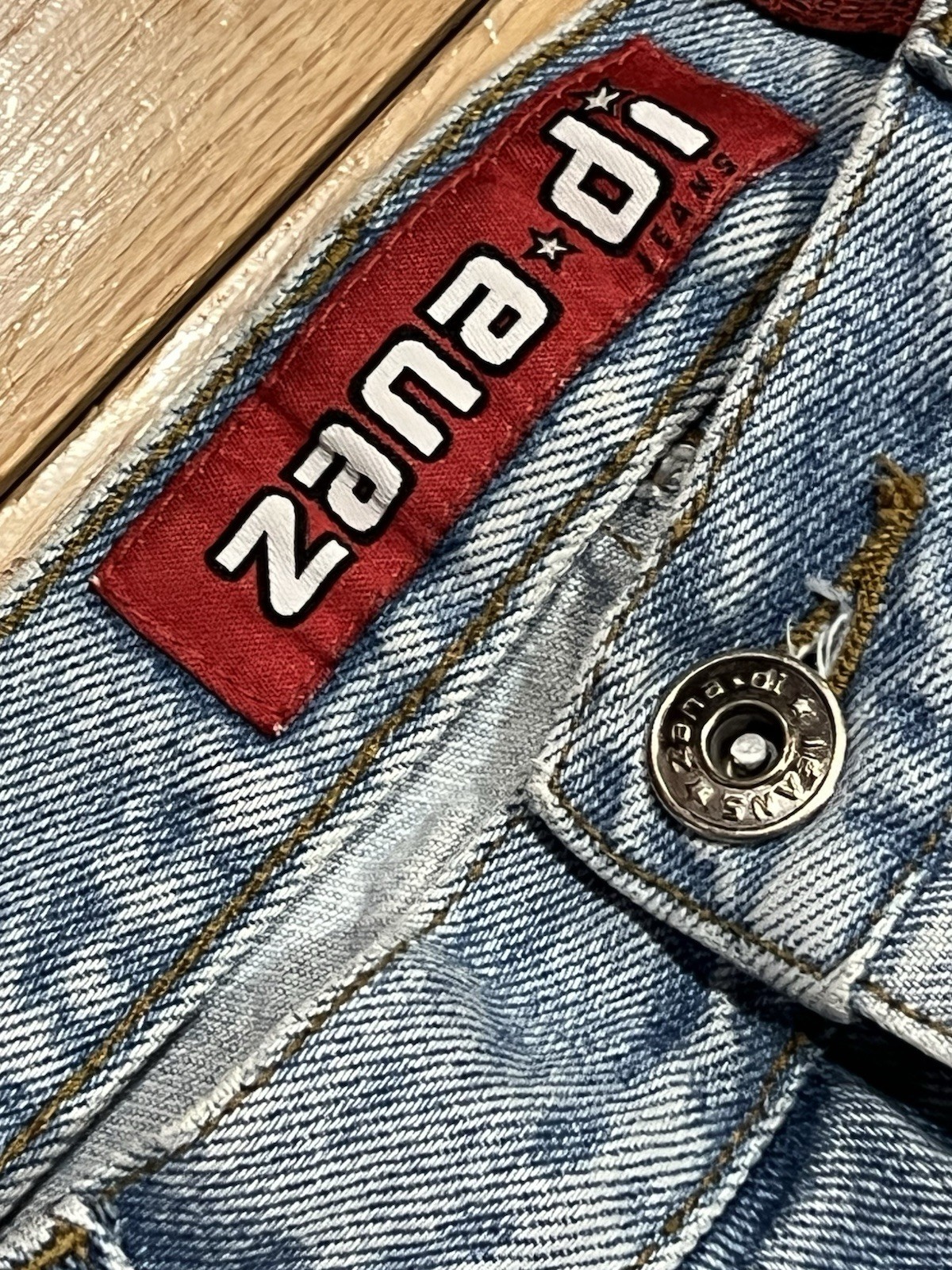 Women’s VTG 90’s Zana Di Flare Jeans 32×31 Patchwork CLEAN Sz 11