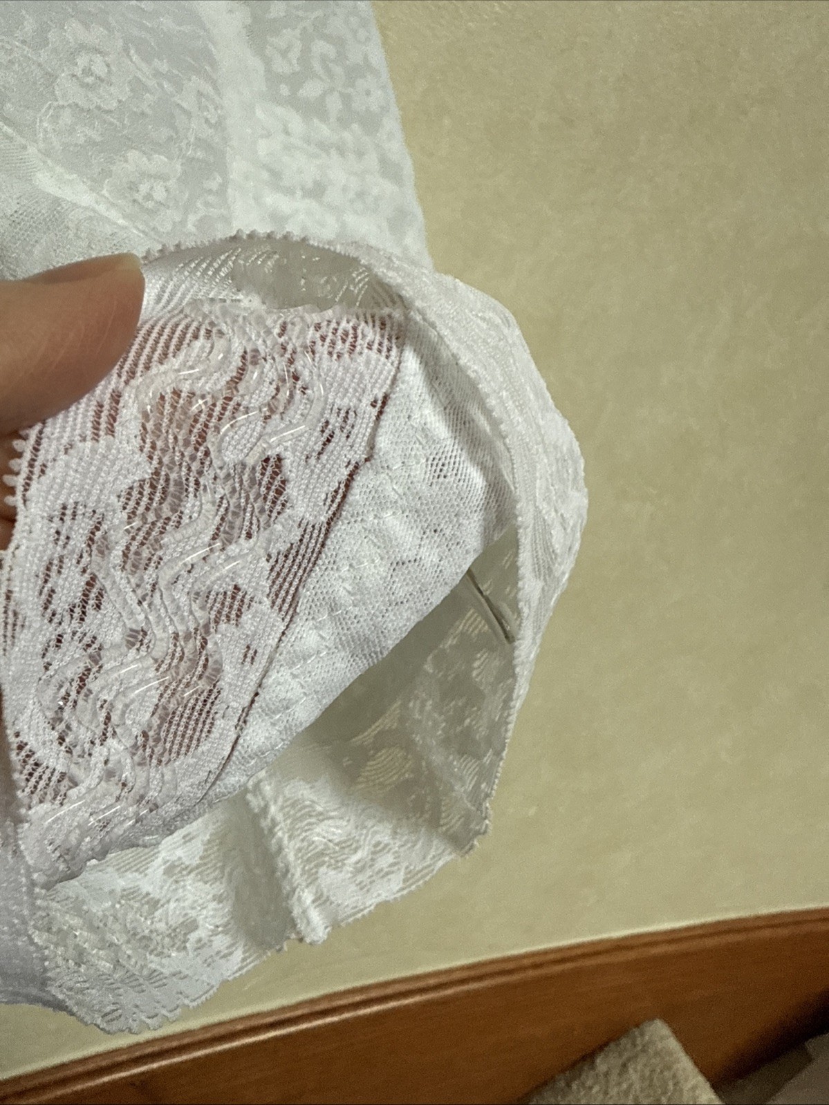Vintage 38 D Rago All in One Girdle Bodysuit Garters body briefer White Lace
