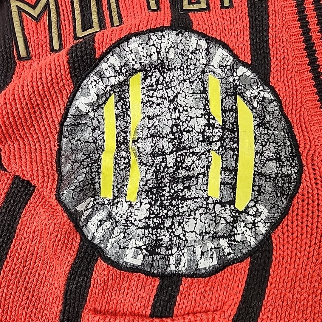 Vintage NO The JEANS REVOLT Red Embroidered funky Patched 80’s Cardigan LRG?