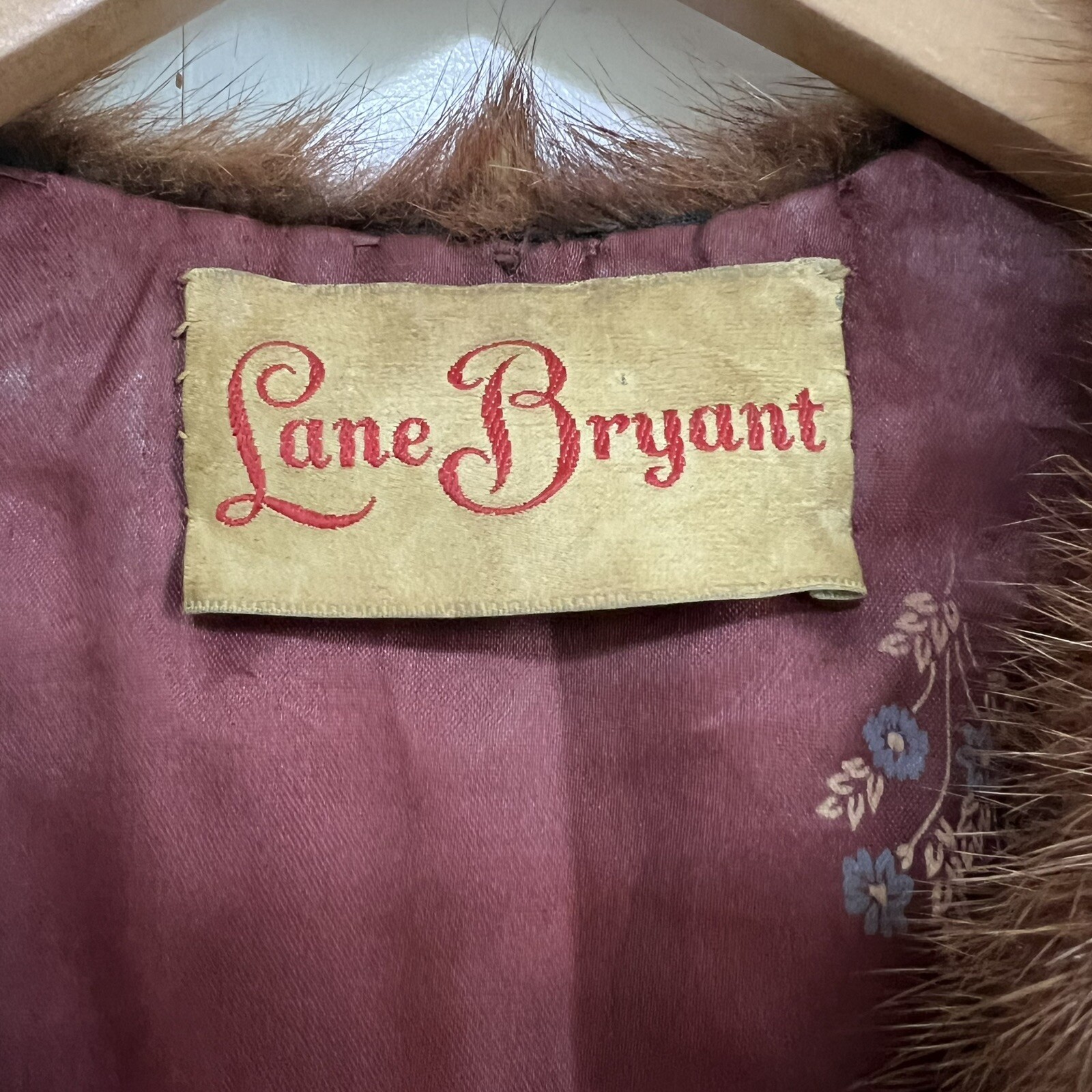 Vintage Lane Bryant Mink Stole Shoulder Wrap Coverlet One Size