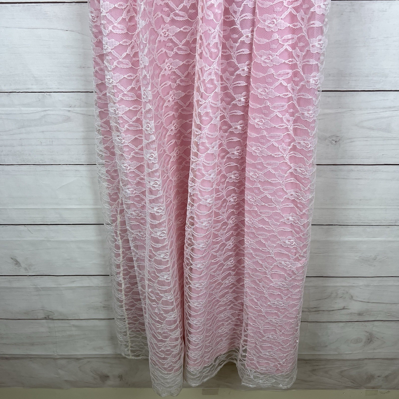 Vintage Vicky Vaughn Junior Dress Pink Size 9 ILGWU Union 70s 80s Small or XS