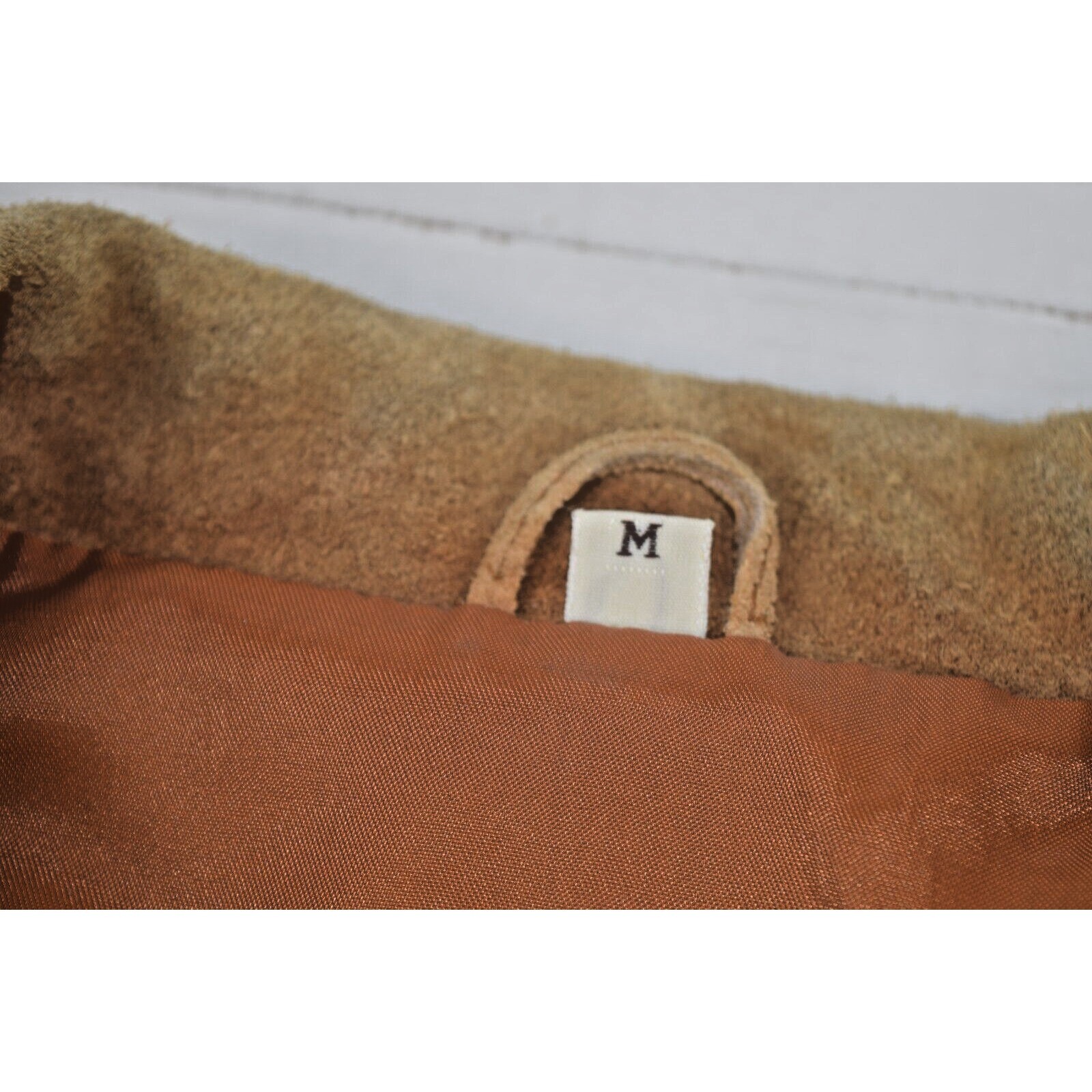 Vintage Western Leather Jacket Niki Size M 70s Total Fringe Tan Suede Lined