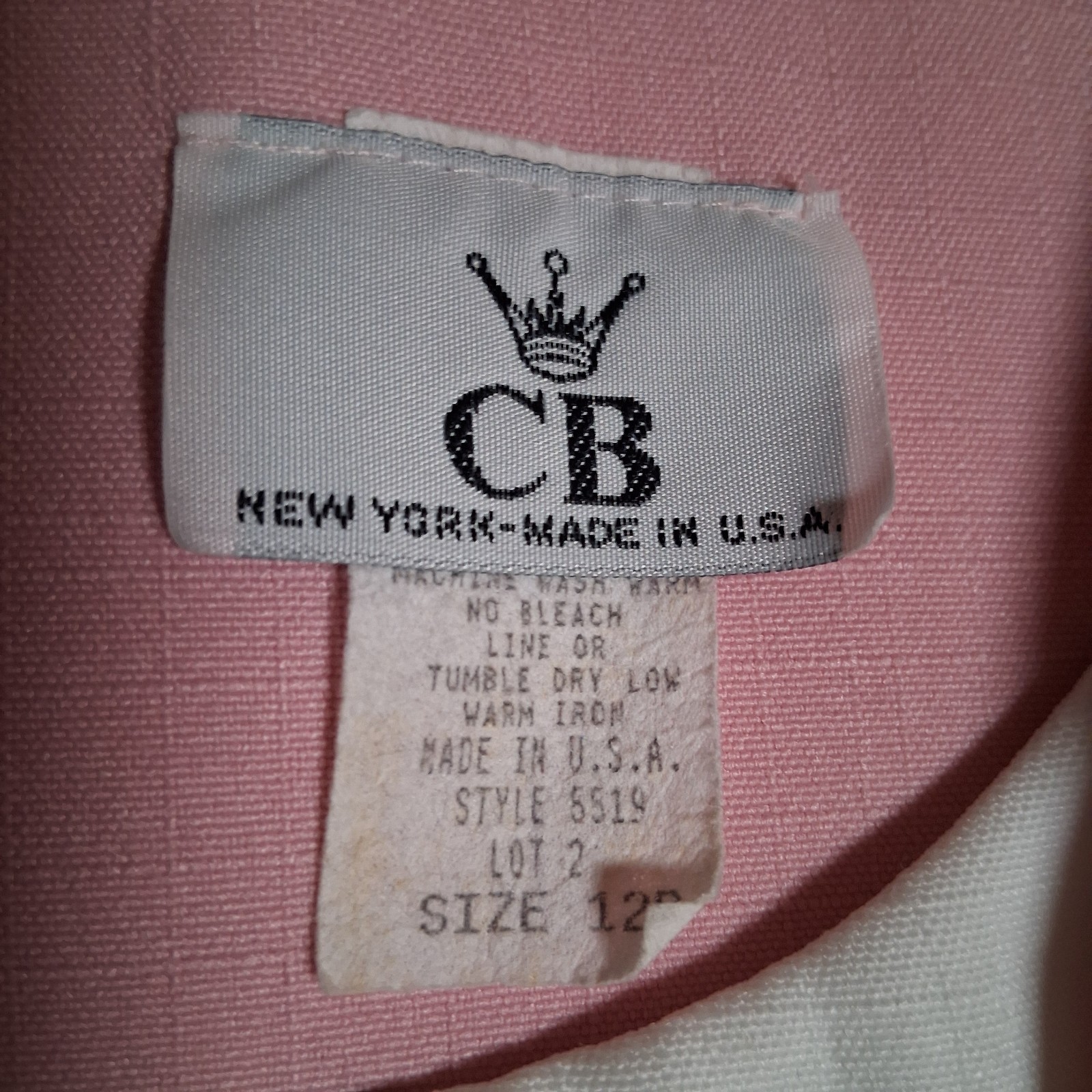 Vintage C B New York Semi Formal Jacket And Skirt Pink Size 12 Wedding Events