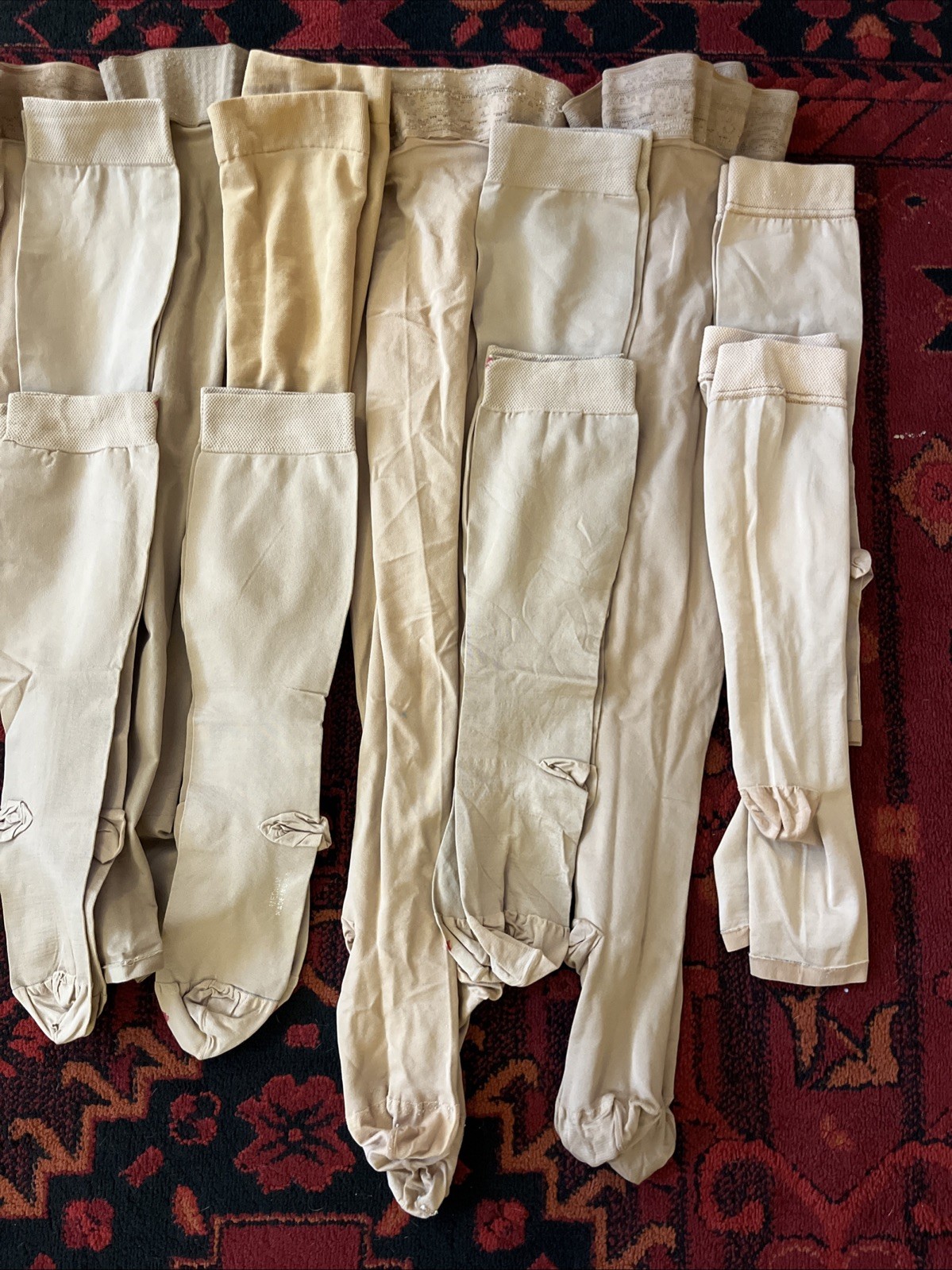 Lot Of 19 Vintage Women’s COMPRESSION Nylons Size Medium