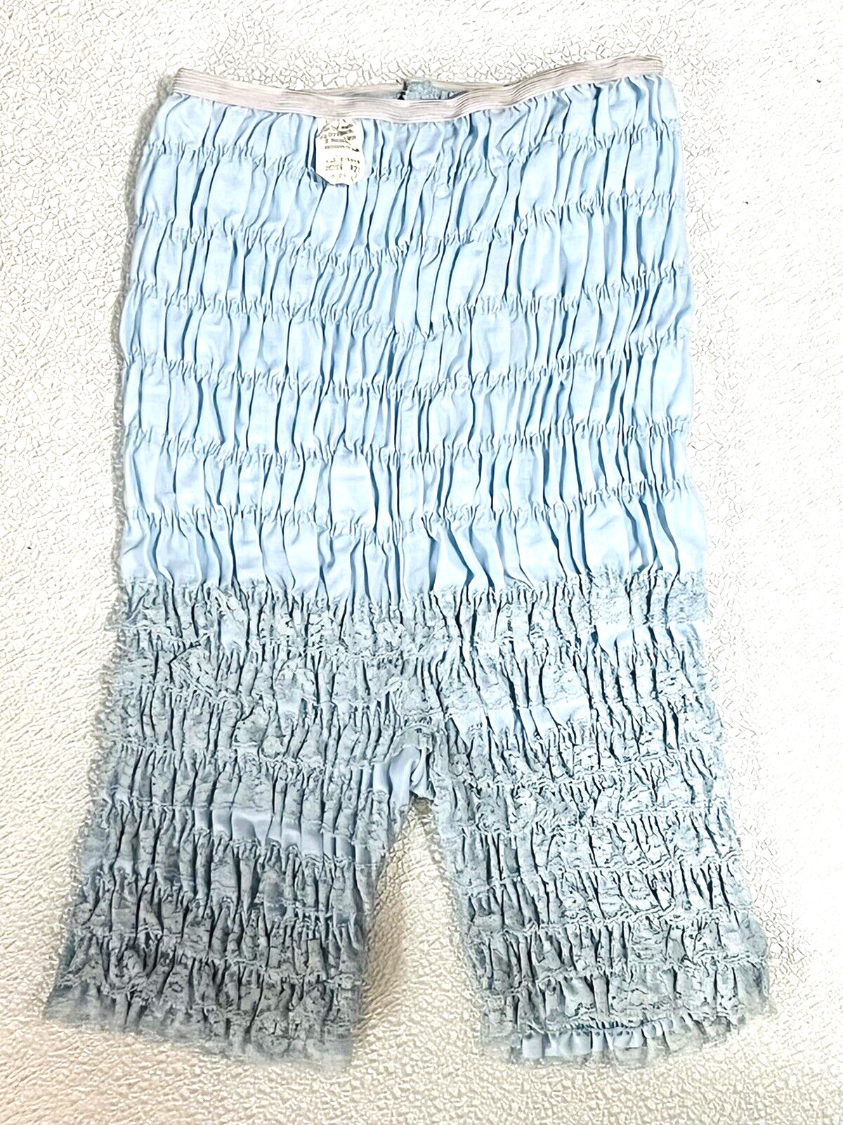 VTG. PARTNER PLEASE BY MALCO MODES SQUARE DANCE MEDIUM LT. BLUE RUFFLED BLOOMERS
