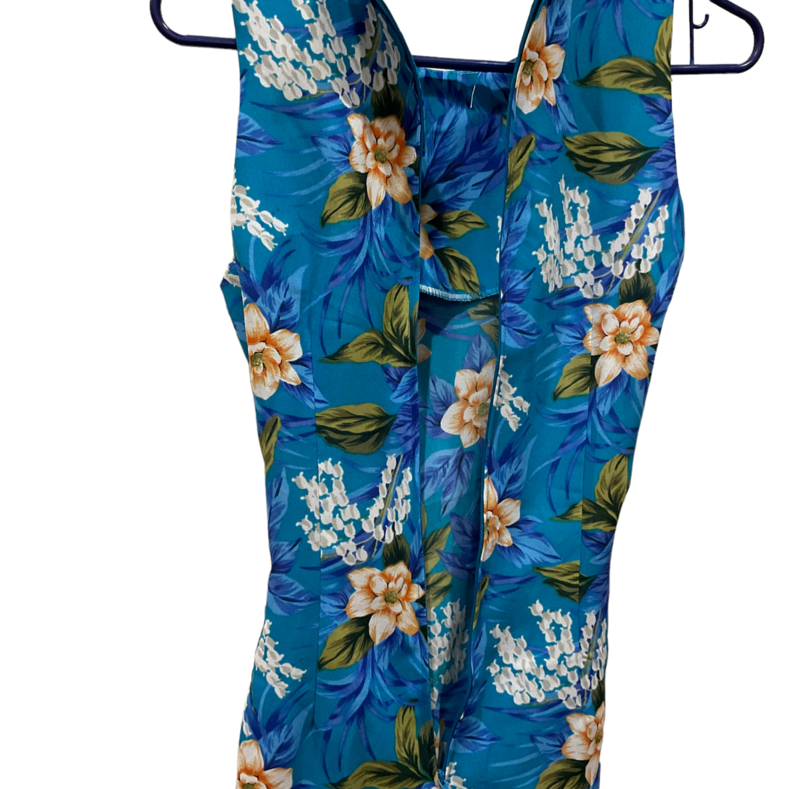 Vintage Alyn Paige Hawaiian Sarong Dress Juniors Sz 7/8 Tropical Floral short