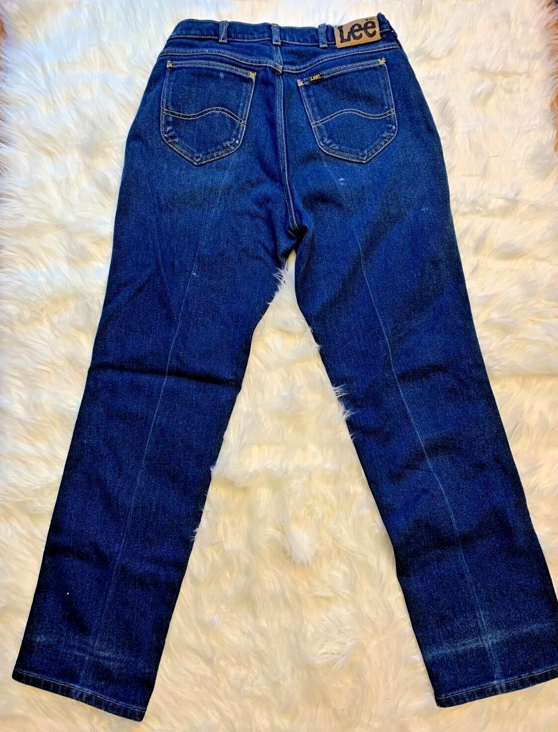 Vintage Lee Riders Blue Jeans Tag Women’s Sz 14ish USA Union Made Tapered READ