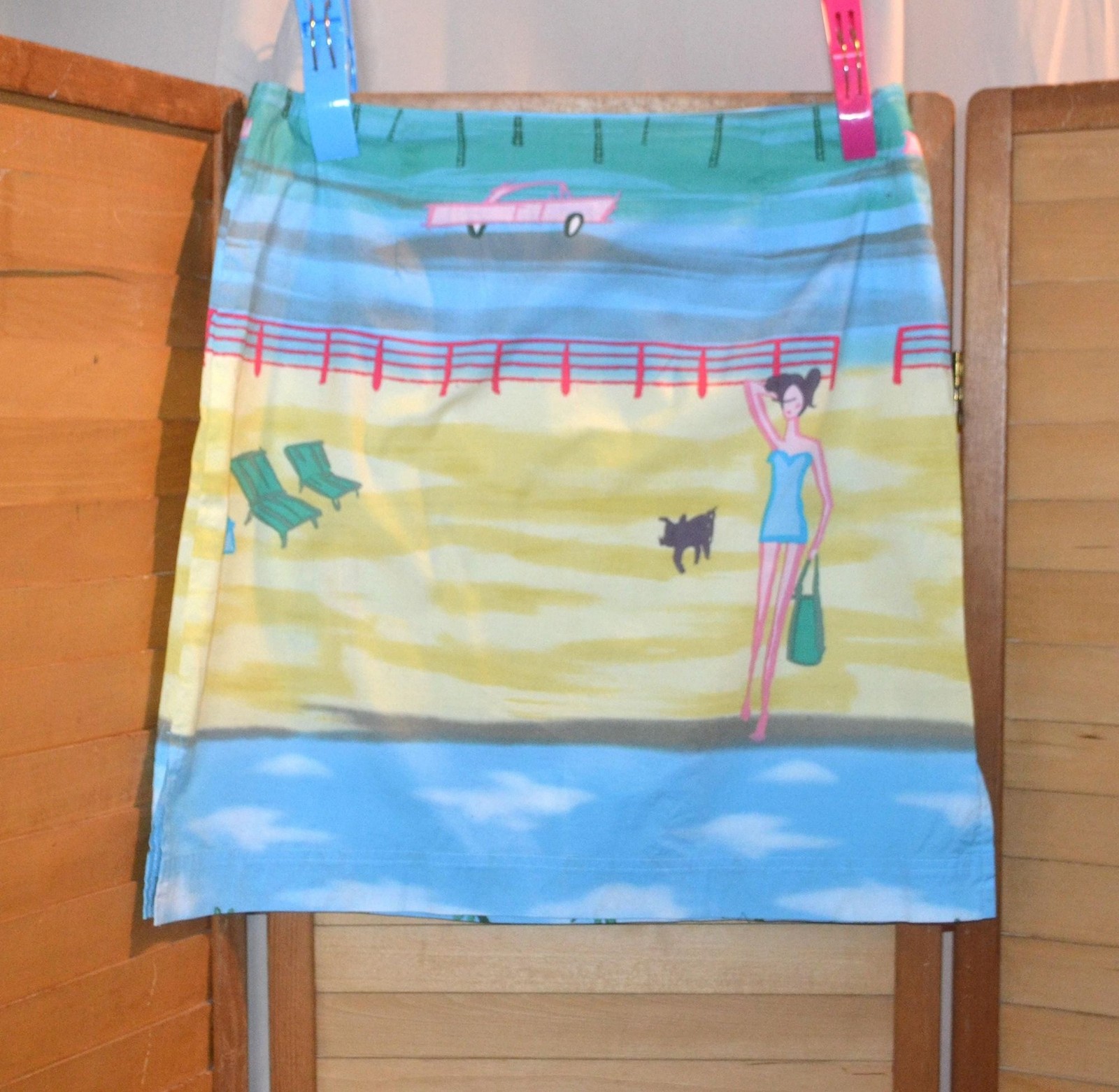 Vintage Skirt Beach Party Daywear Fun Mini