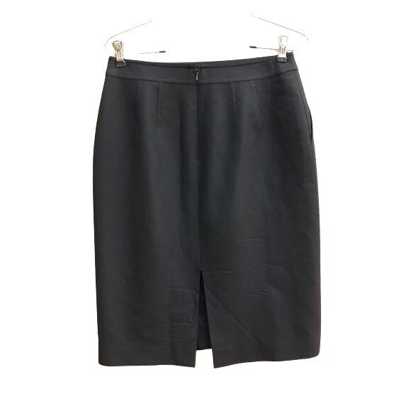 Vintage Worth Wool Cashmere Classic Knee Length Pencil Skirt Sz 4 Twee Career