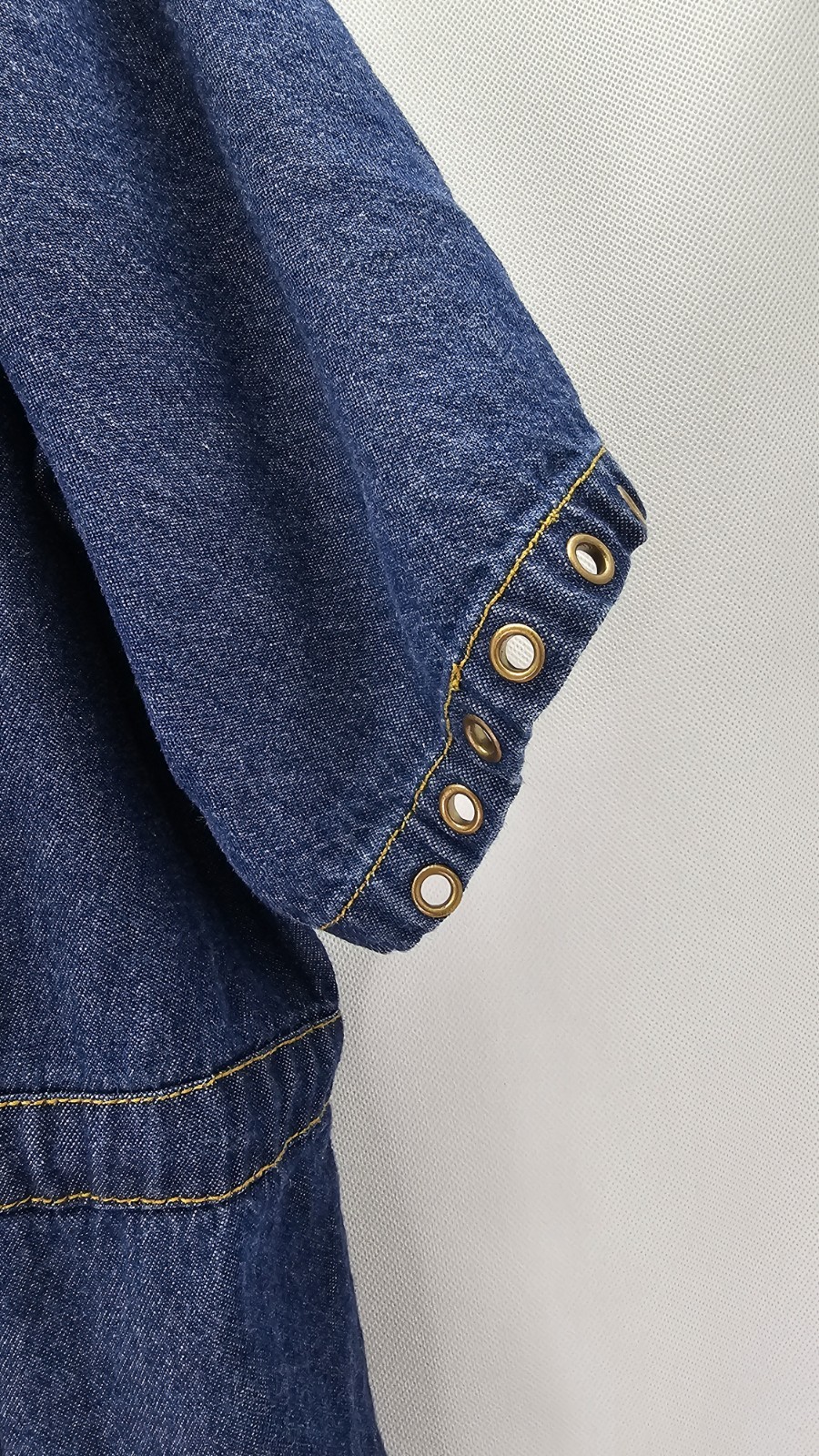 Pre-Owned Vintage Denim 24/7 Woman Size 24W Blue Denim Dress
