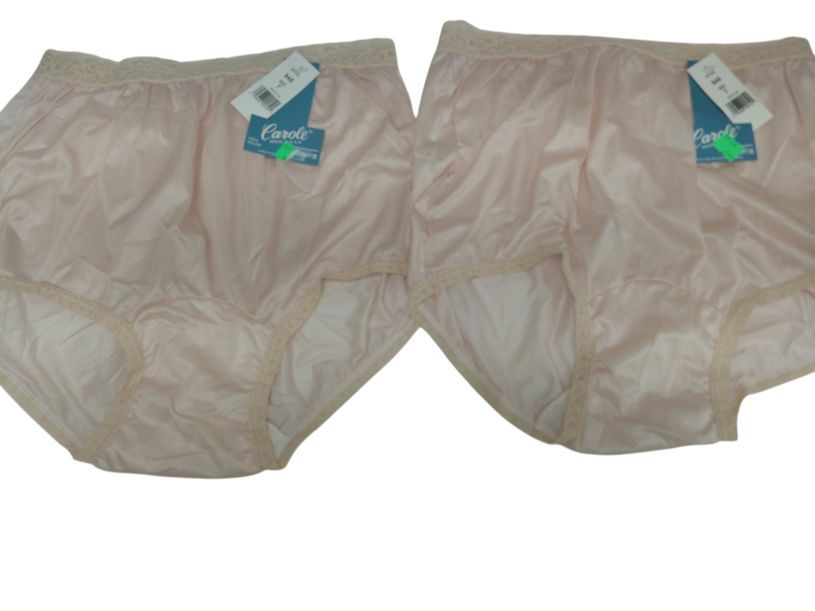 Vintage Carole 2 Pack Beige Panties Size 7