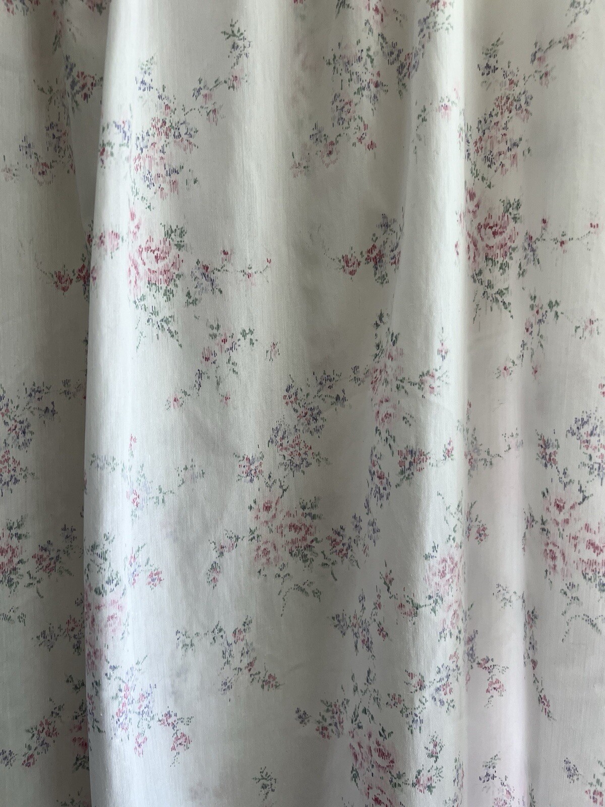 BARBIZON Vintage 80’s Cottagecore Prairie Delicate Rose Print Maxi Night Gown L