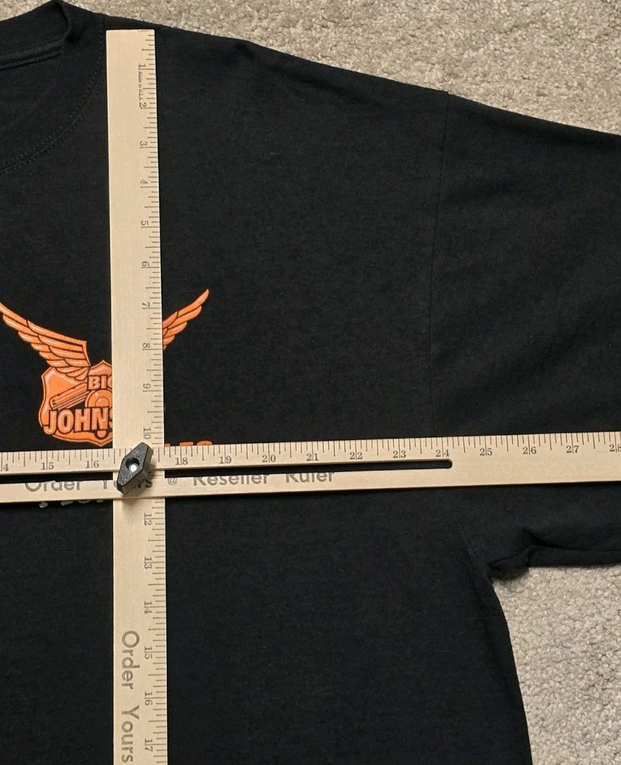 Vintage 90’s Big Johnson Punk Motorcycle T-Shirt Double Sided Size 2XL