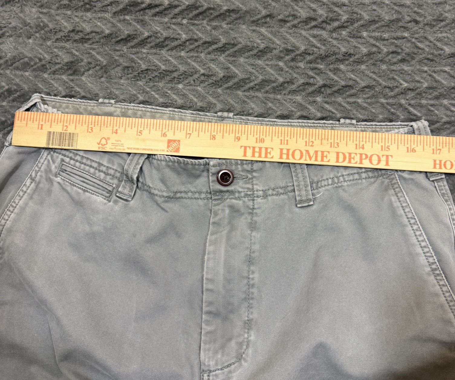 J Crew Bootcut Pants Men 33×32 Stretch Gray Vtg Preppy