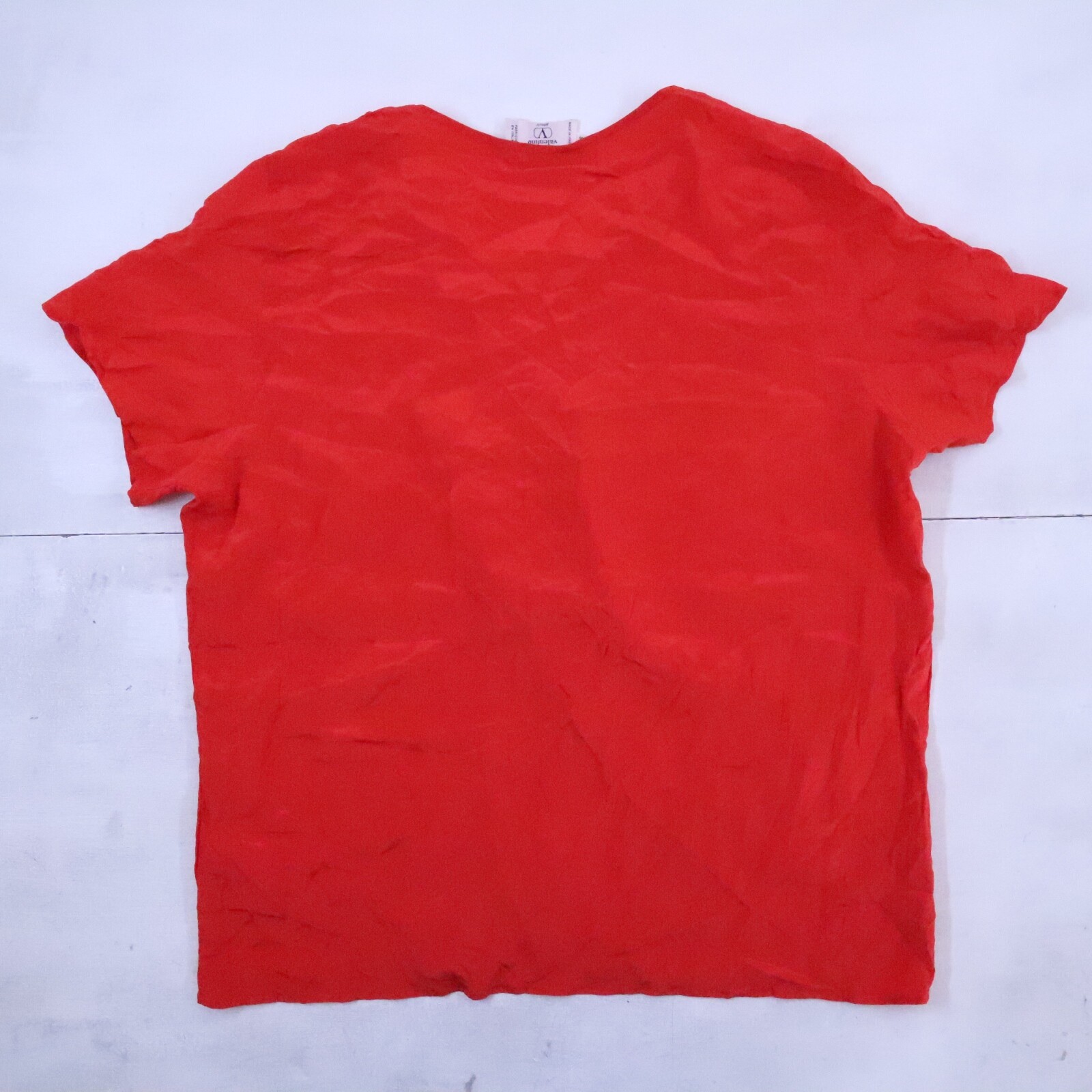 VALENTINO SILK SILK SOIE VINTAGE JERSEY SHIRT SHIRT RED