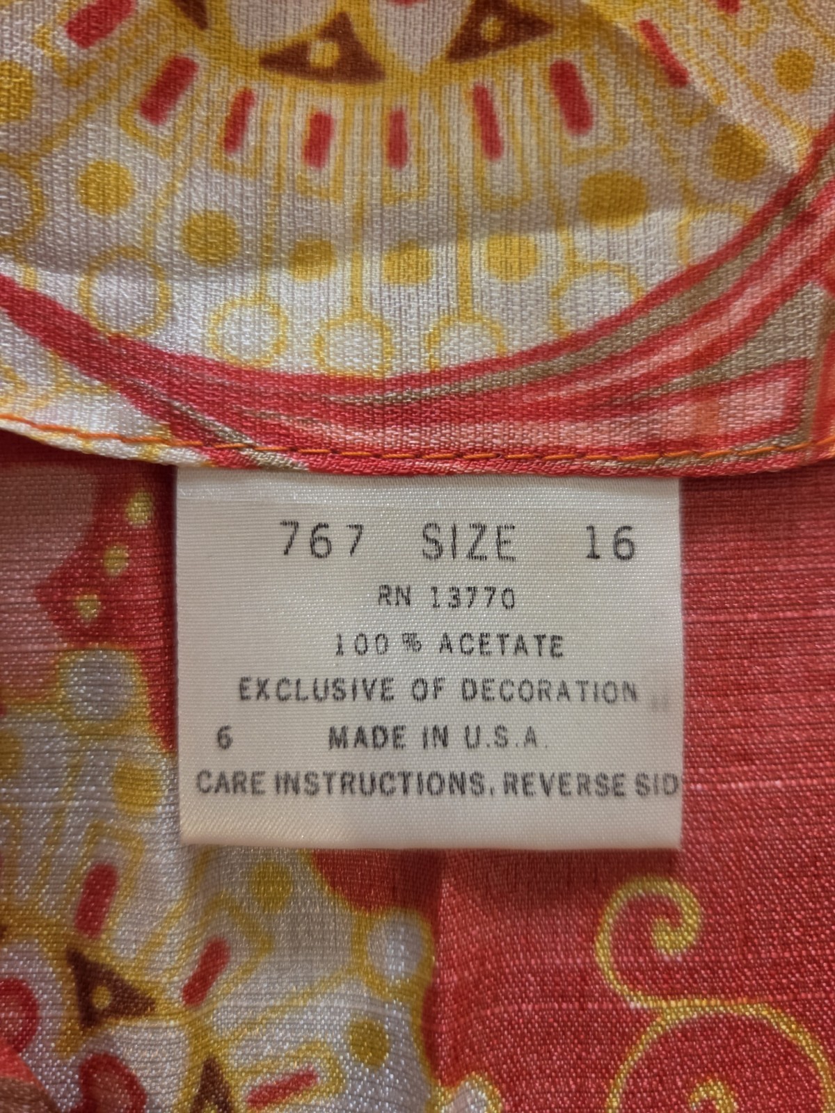 🌼60’s KAFTAN House Dress Sz 16 Mod 🍄 Unbranded NWOT