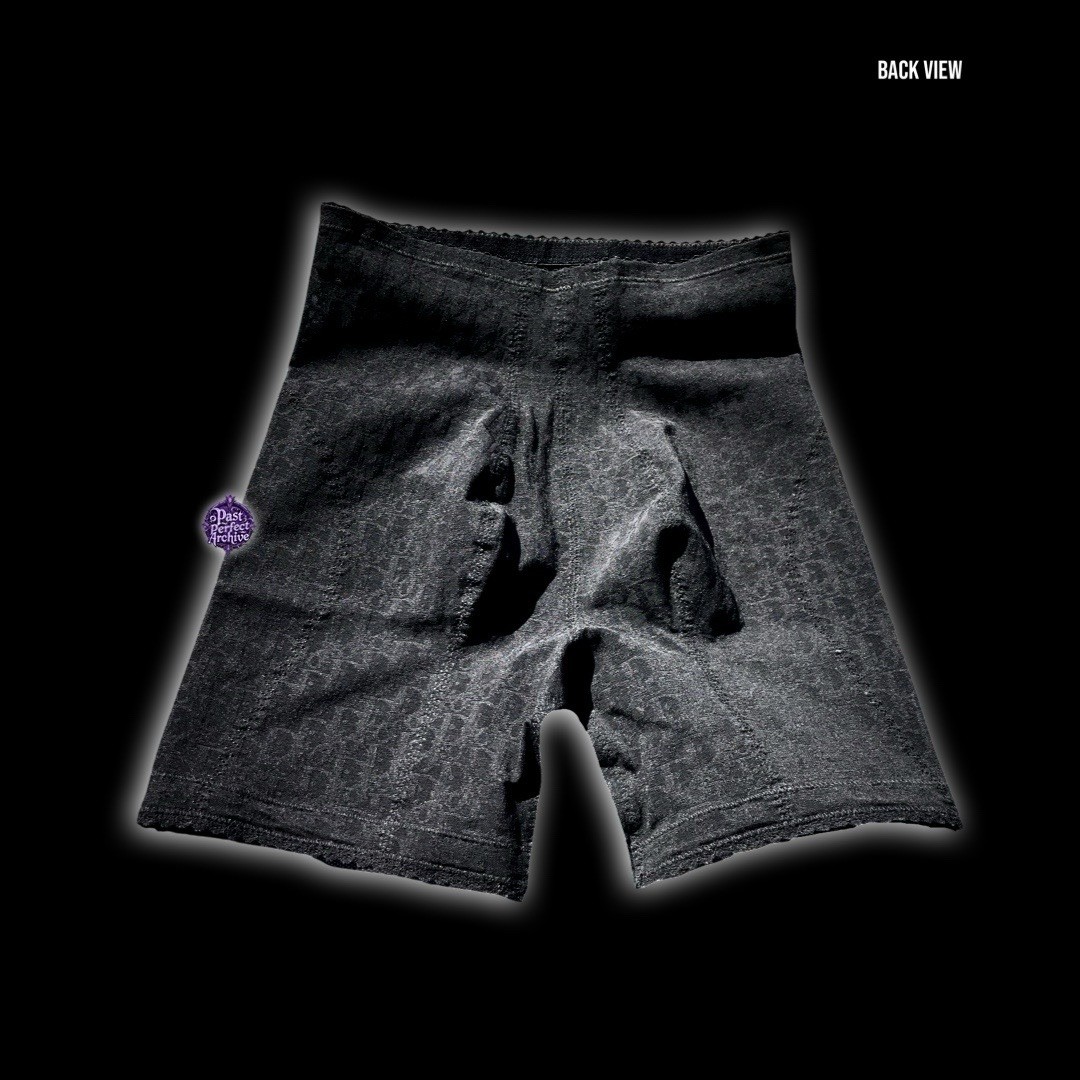 Dior John Galliano Vintage 1990s Diorissimo Briefs Shaping Lace Black Shorts