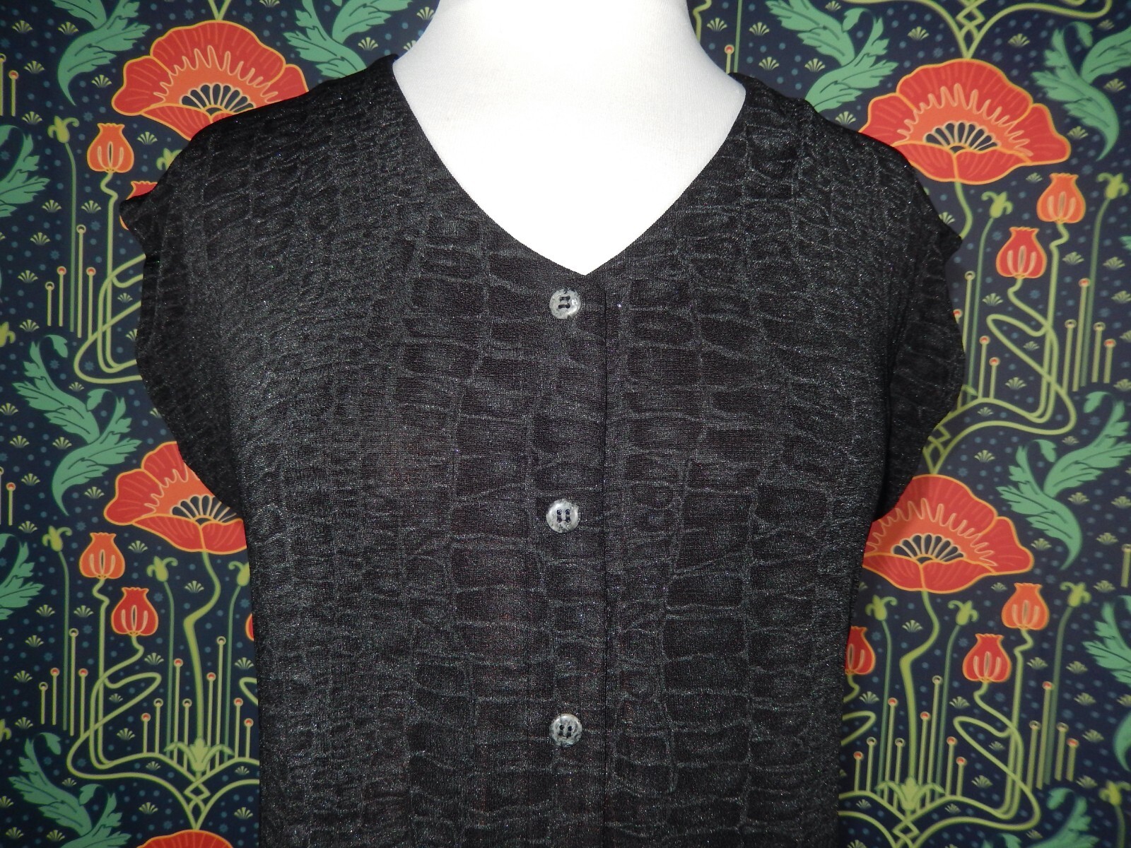 Vintage 90’s Y2K CDC Grunge Goth Button Front Shift Slinky Knit Gray Mini Dress