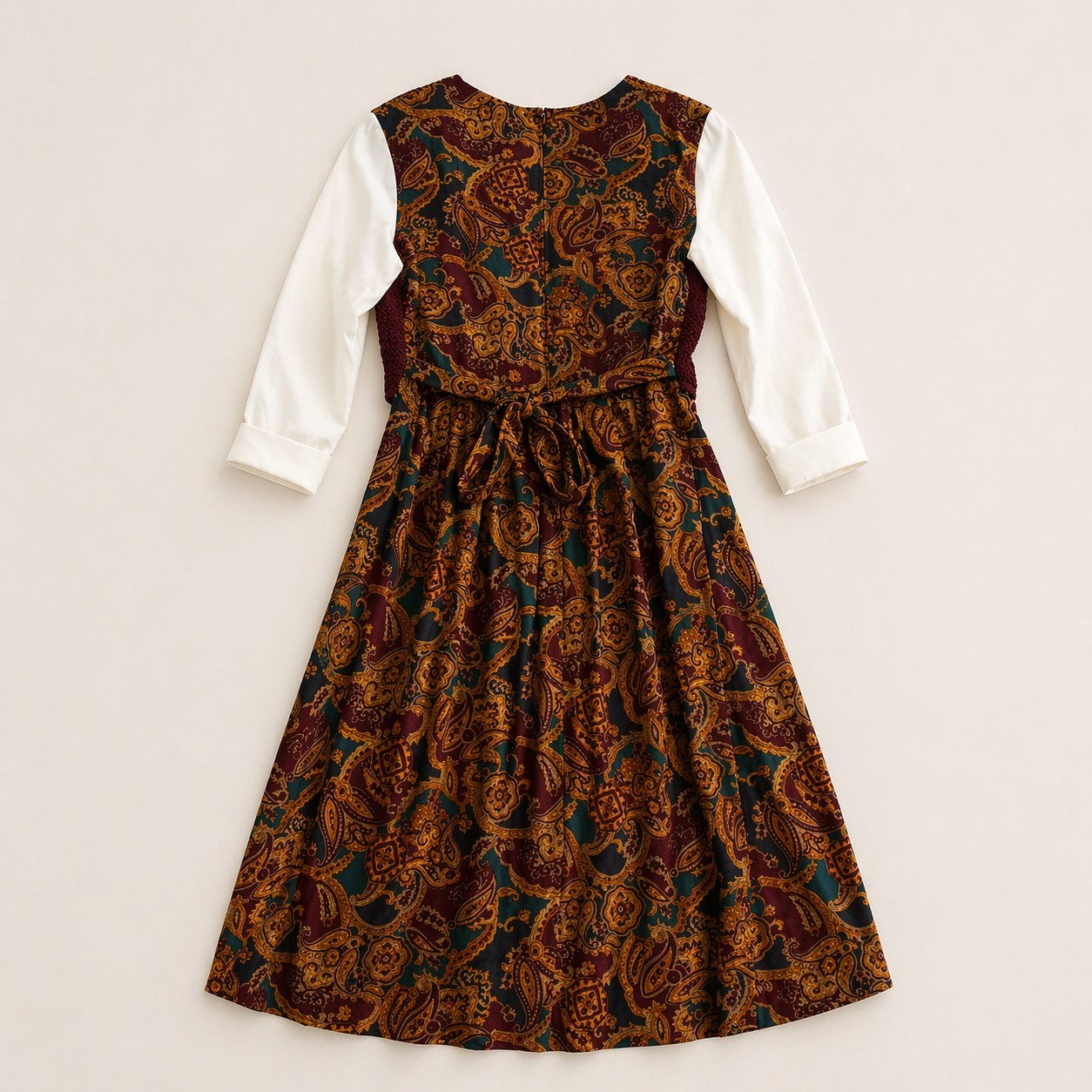 Vintage Miss Dorby Velvet Burnout Vest English Country Tapestry Dress Size 10