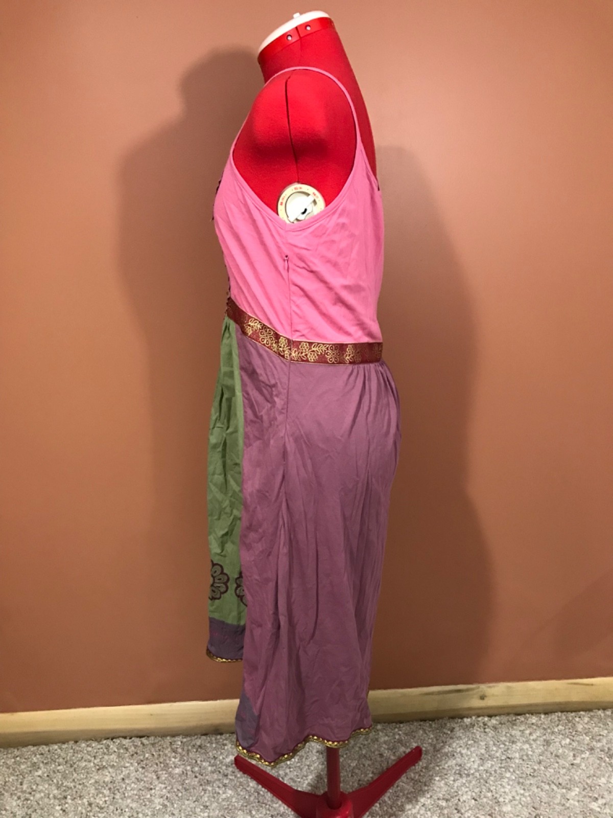 vintage Y2K Phool boho hippie mauve cotton dress size small india