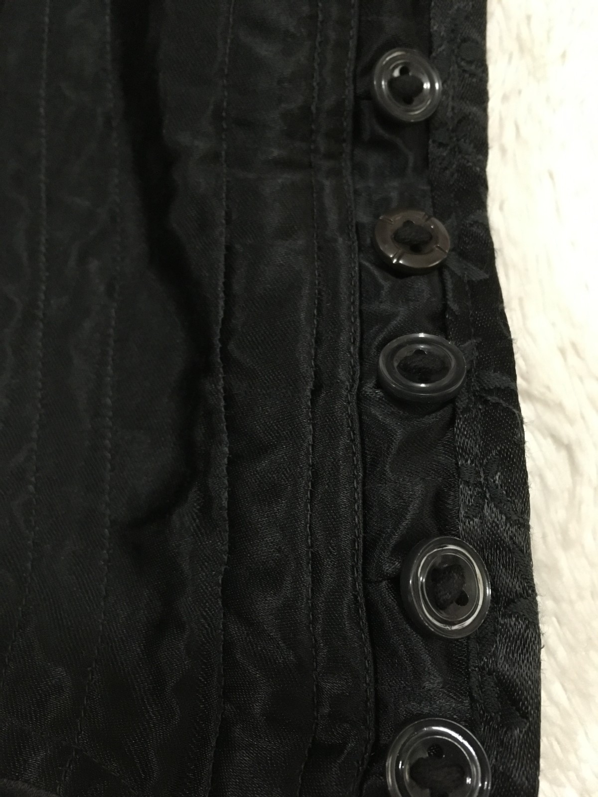 RARE Vtg Antique 20s 1930s? SATIN All in One Girdle Bodysuit Body Shaper BUTTONS
