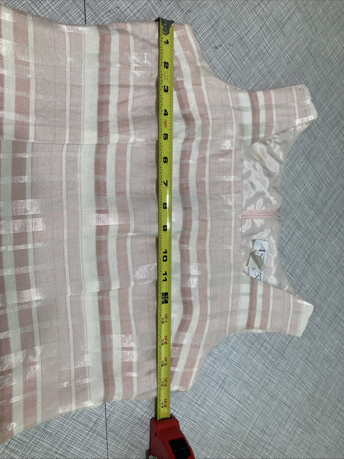 Vtg 90s Does 60s Casual Corner Annex Plaid Shift Dress Petite 8P Pink Mod Retro