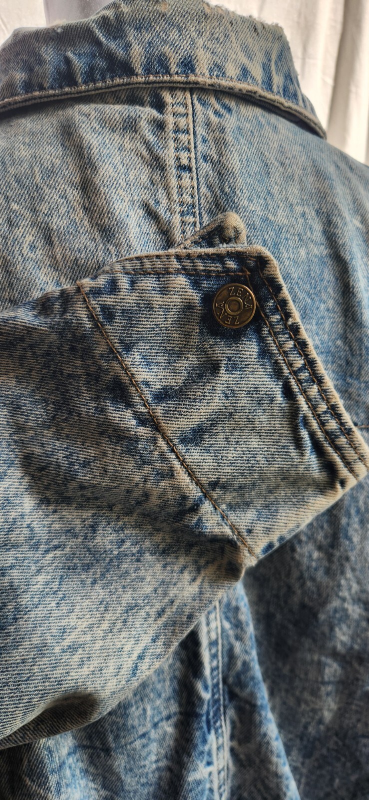 Vintage Zena Acid Washed Denim Jacket