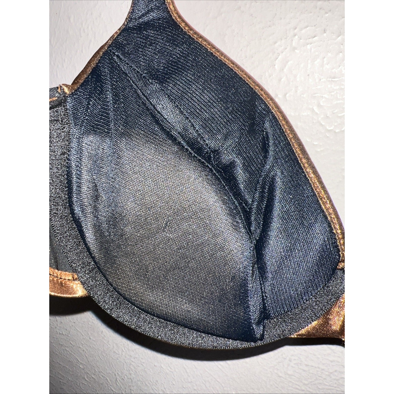 Victorias Secret Metallic Copper Bronze Vintage 90s Push Up Removable Pads 36C