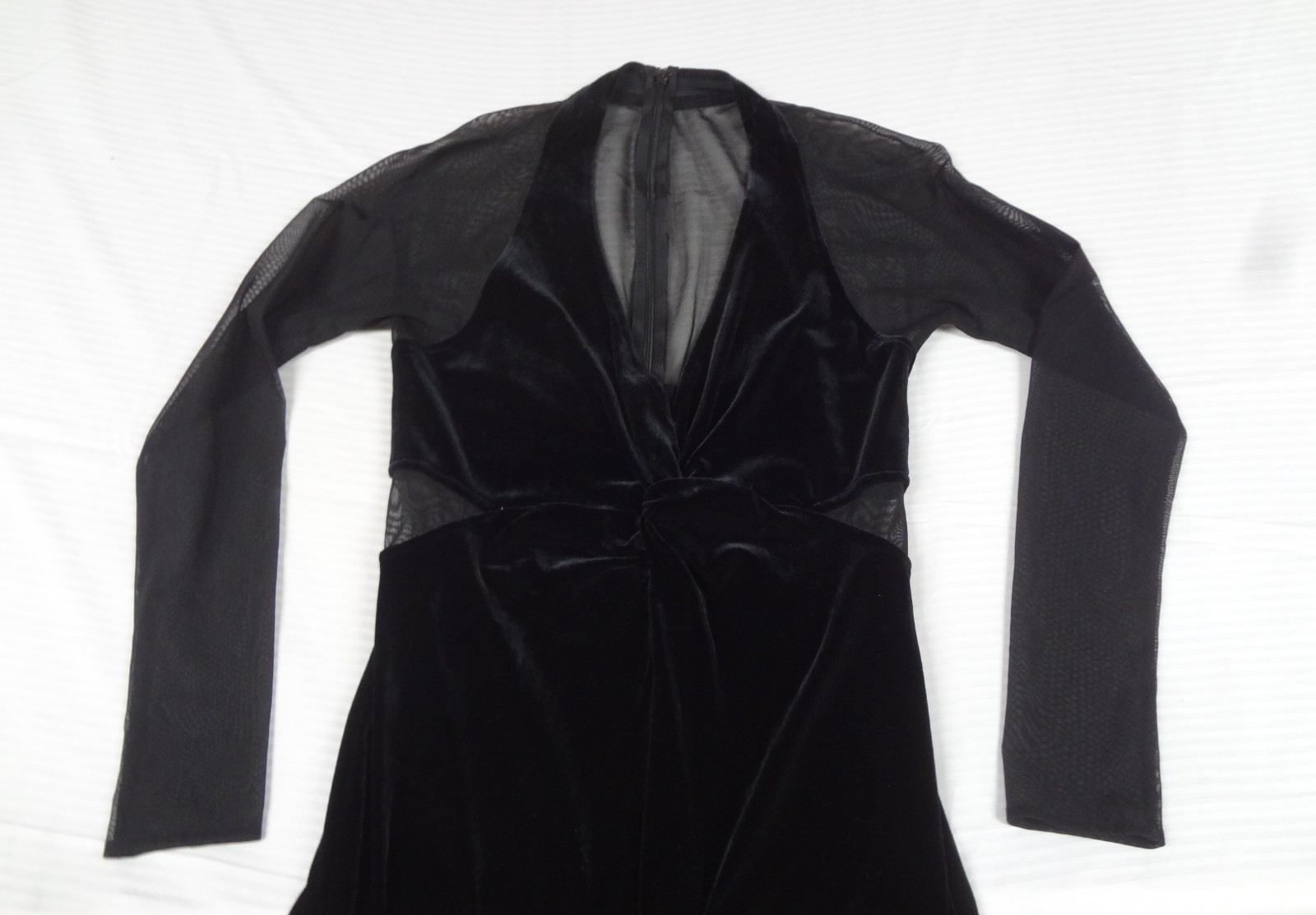 VINTAGE 1990s NIKI LIVAS BLACK VELVET FORMAL GOWN WOMENS SIZE 8 DRESS L823