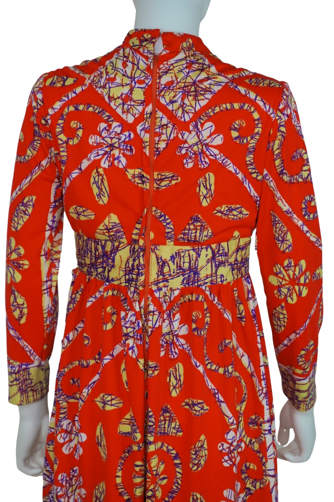 Sylvia Nechis Mt. Vernon NY 60’s Designer Midi Dress Abstract Women’s Small/Med