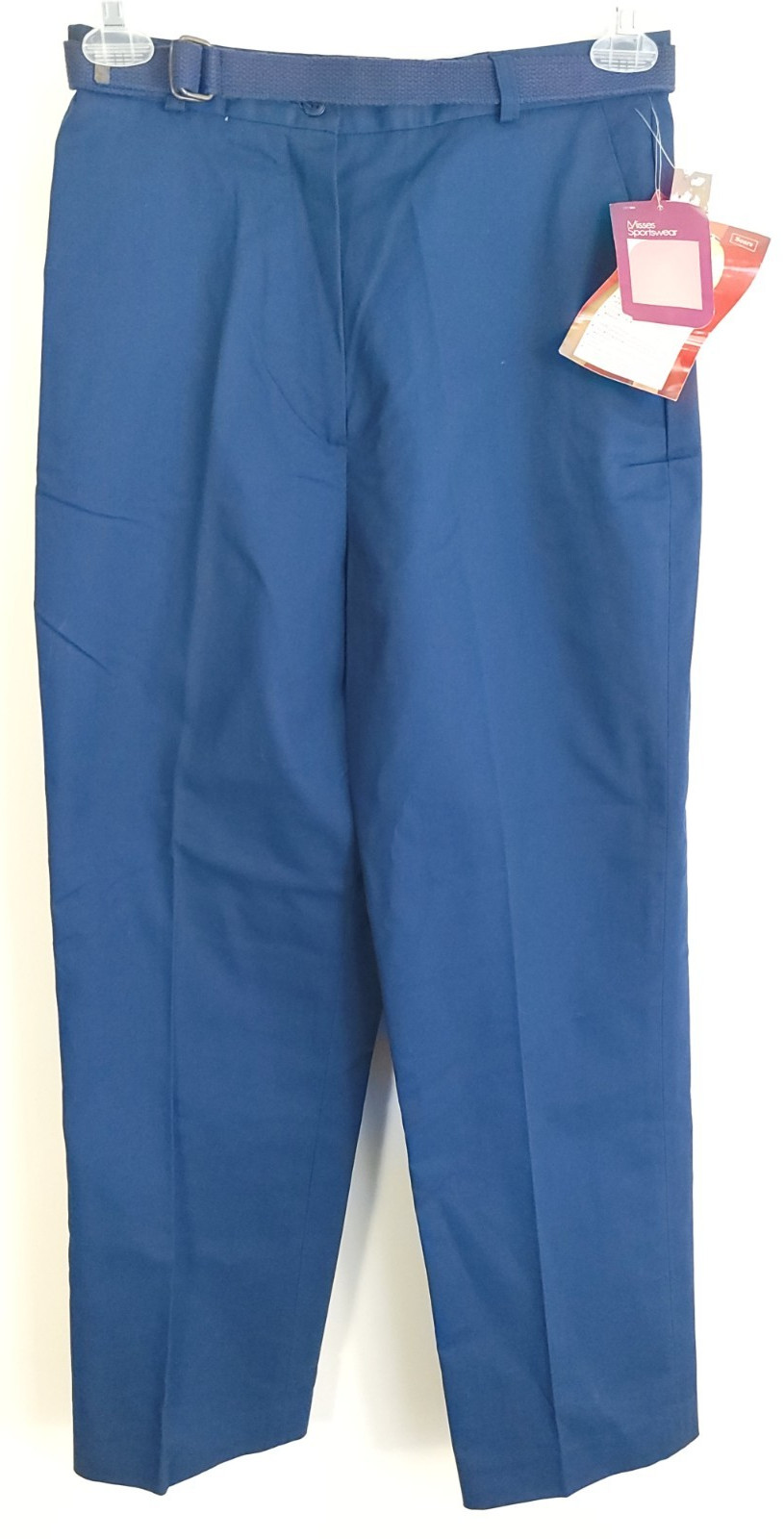 Vtg Sears Classic Pants Women’s 14 Navy Blue The Fashion Place USA Distressed