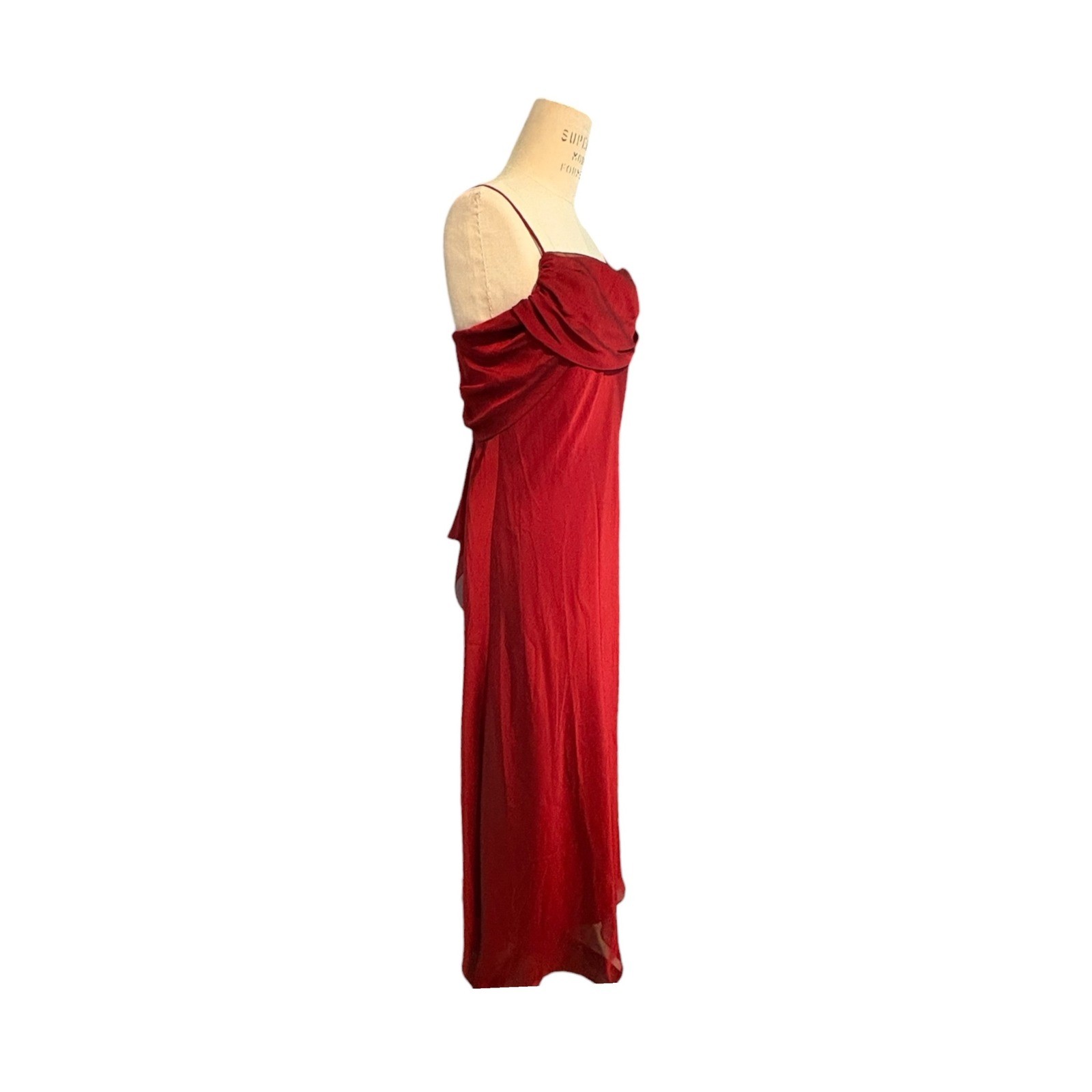 Vintage Alyn Paige Y2K Red Slip Dress Whimsigoth Dark Academia Vamp Goth 90 Prom