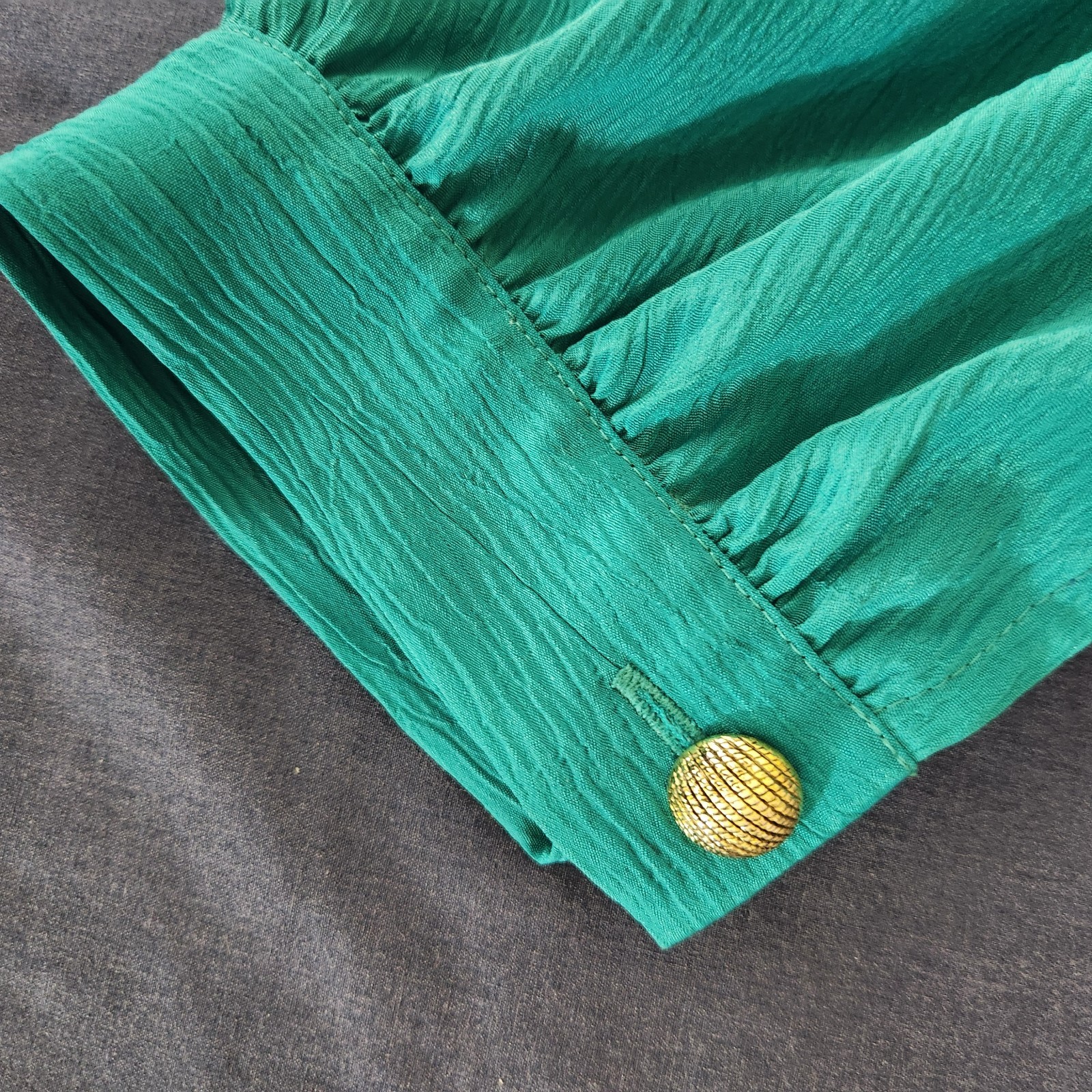 Vintage Leslie Fay Dress Teal 12 70s/80s Charlies Angels/Secretary Vibe Classic