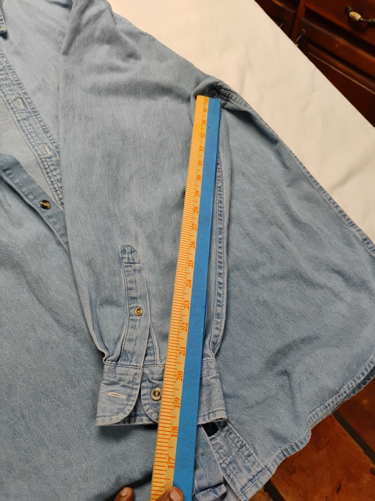 Horse Denim Shirt Adult XL Blue Equestrian Men Tribal Men 90s VINTAGE