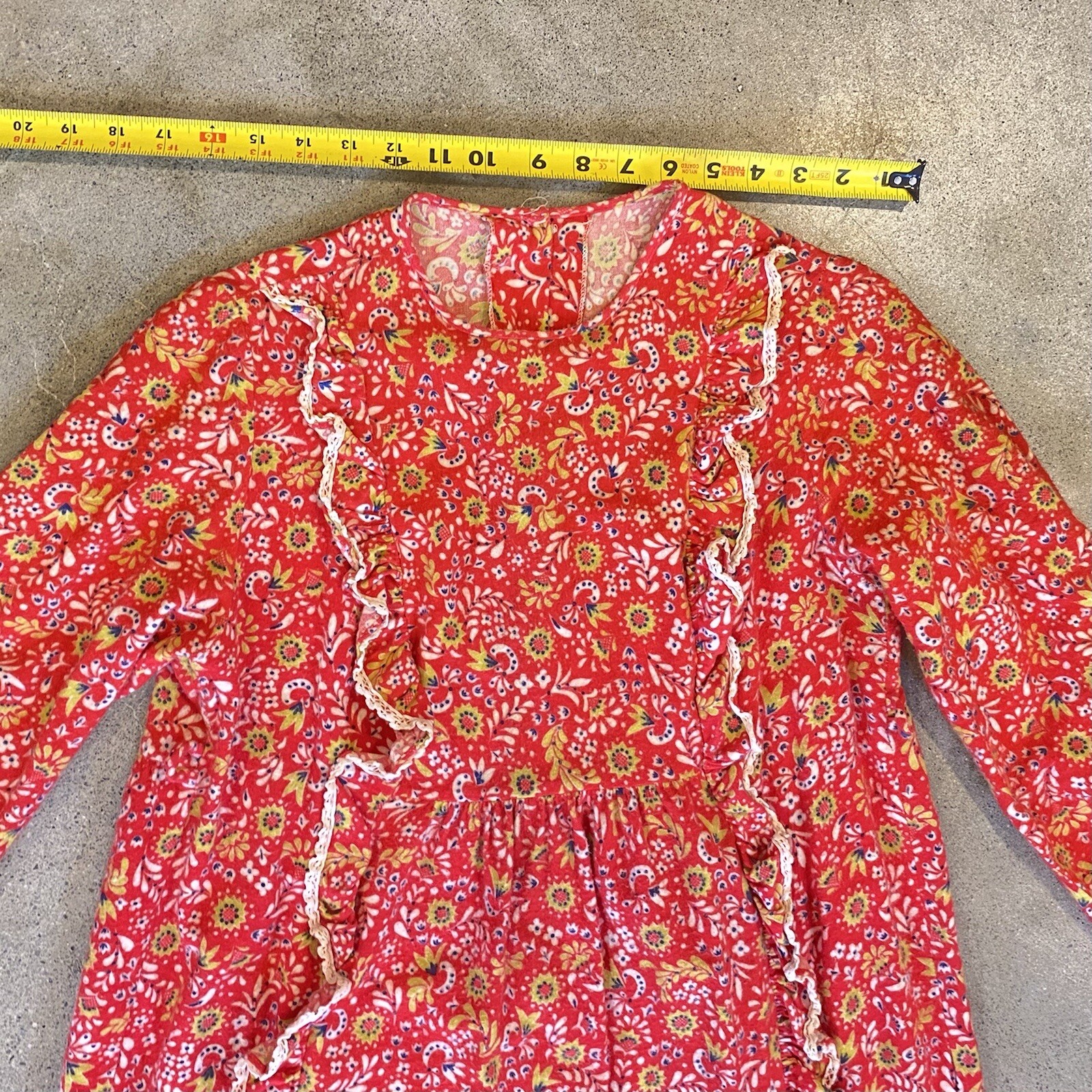 Vintage 60’s Juli of Slumbertogs Paisley Boho Nightgown Loungewear cotton 11